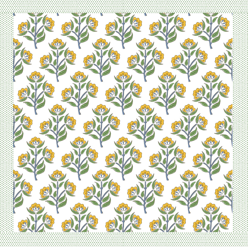 Yellow Flower - Charger - (SQUARE)