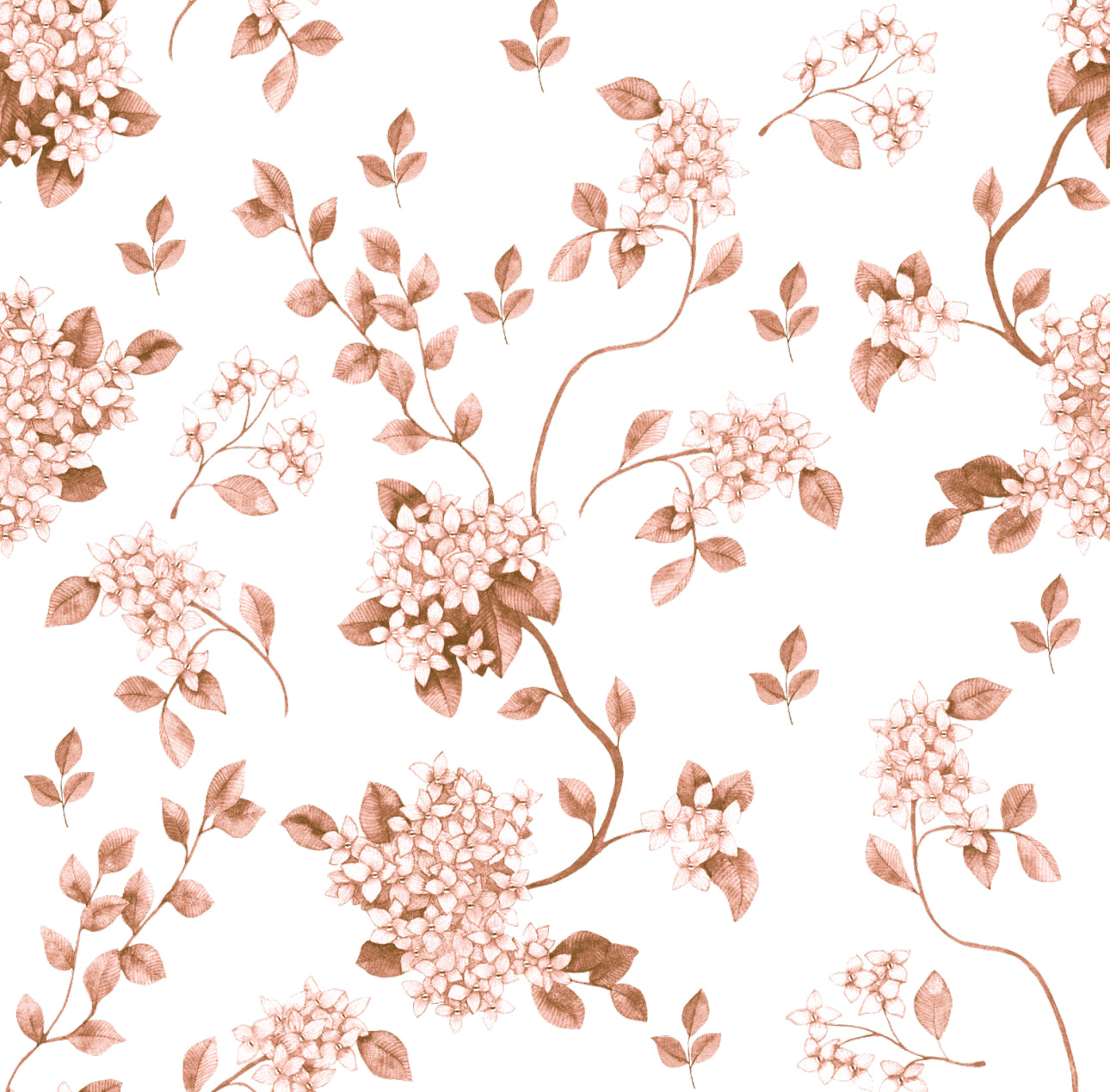 Faded Hydrangea Cocktail Napkin