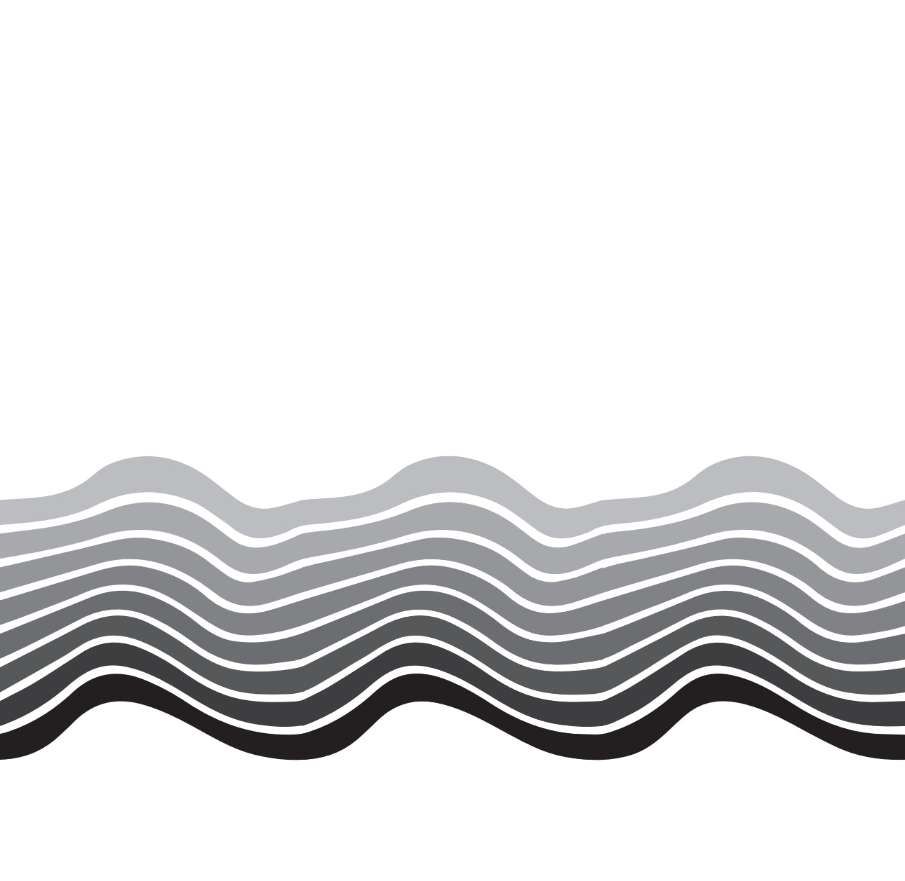 Ombre Wave Black Cocktail Napkin