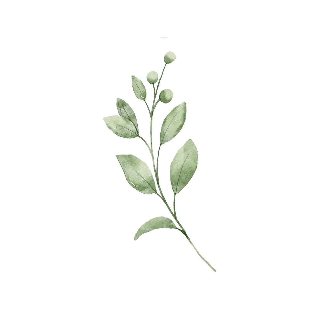Green Leaves Spring Cocktail Napkin