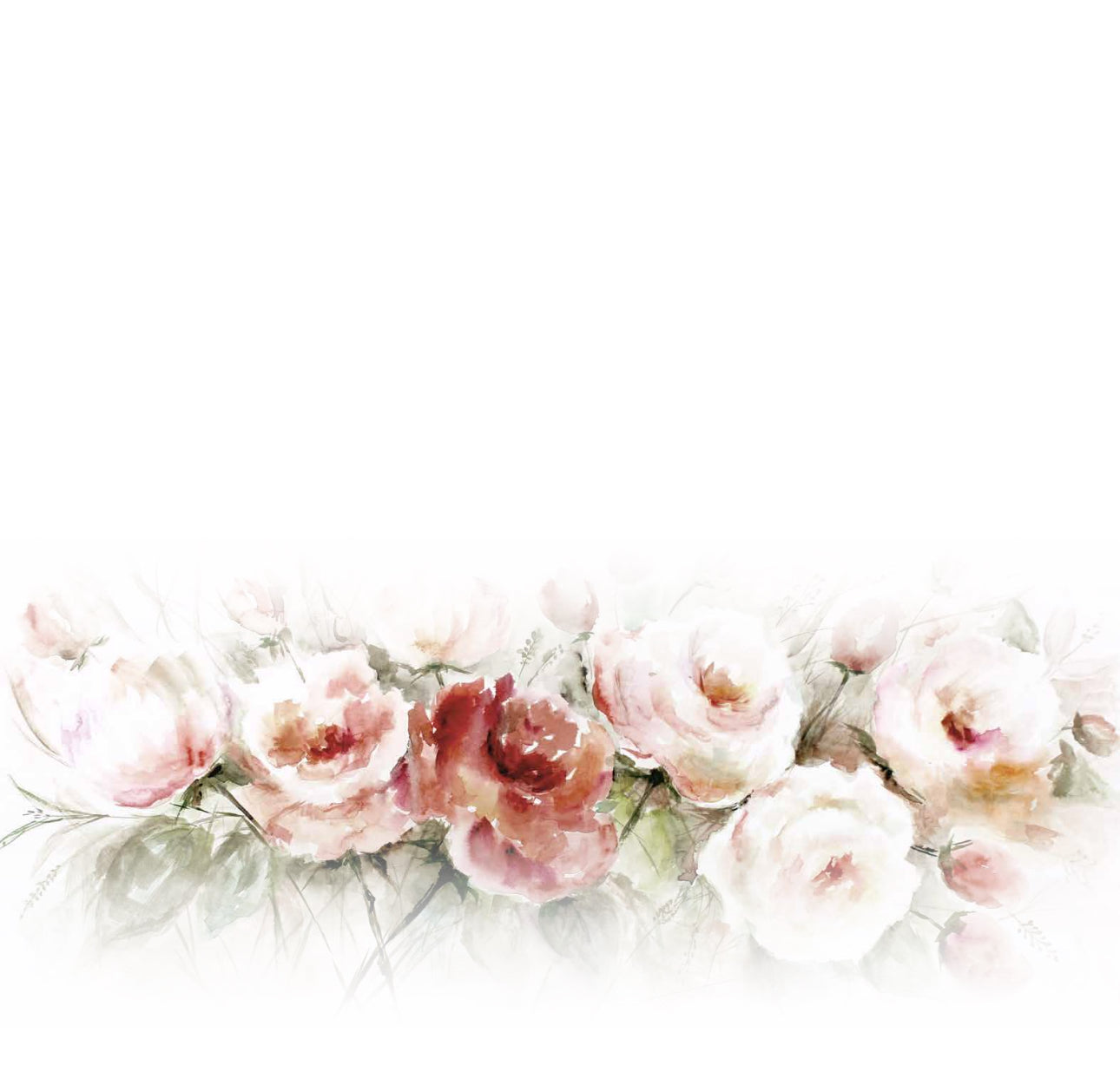 Faded Roses Cocktail Napkin