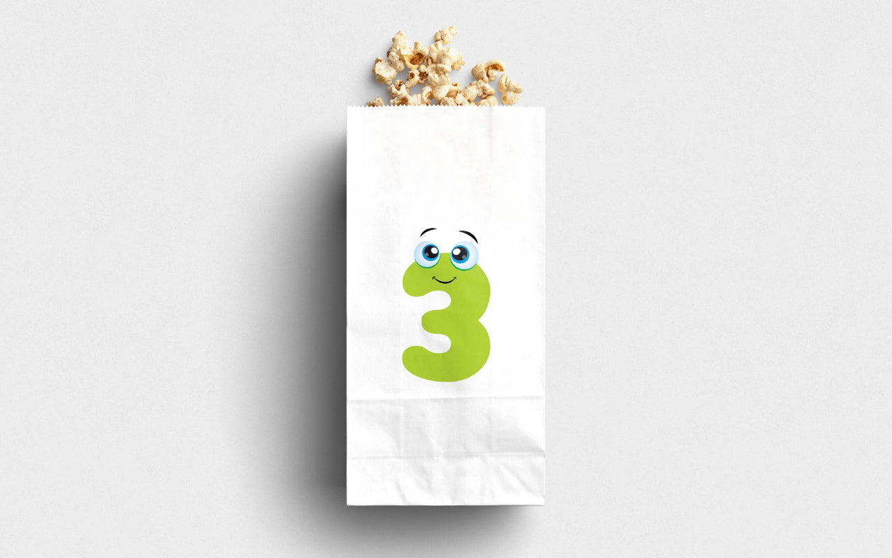 Green 3 Printed Paper Bag