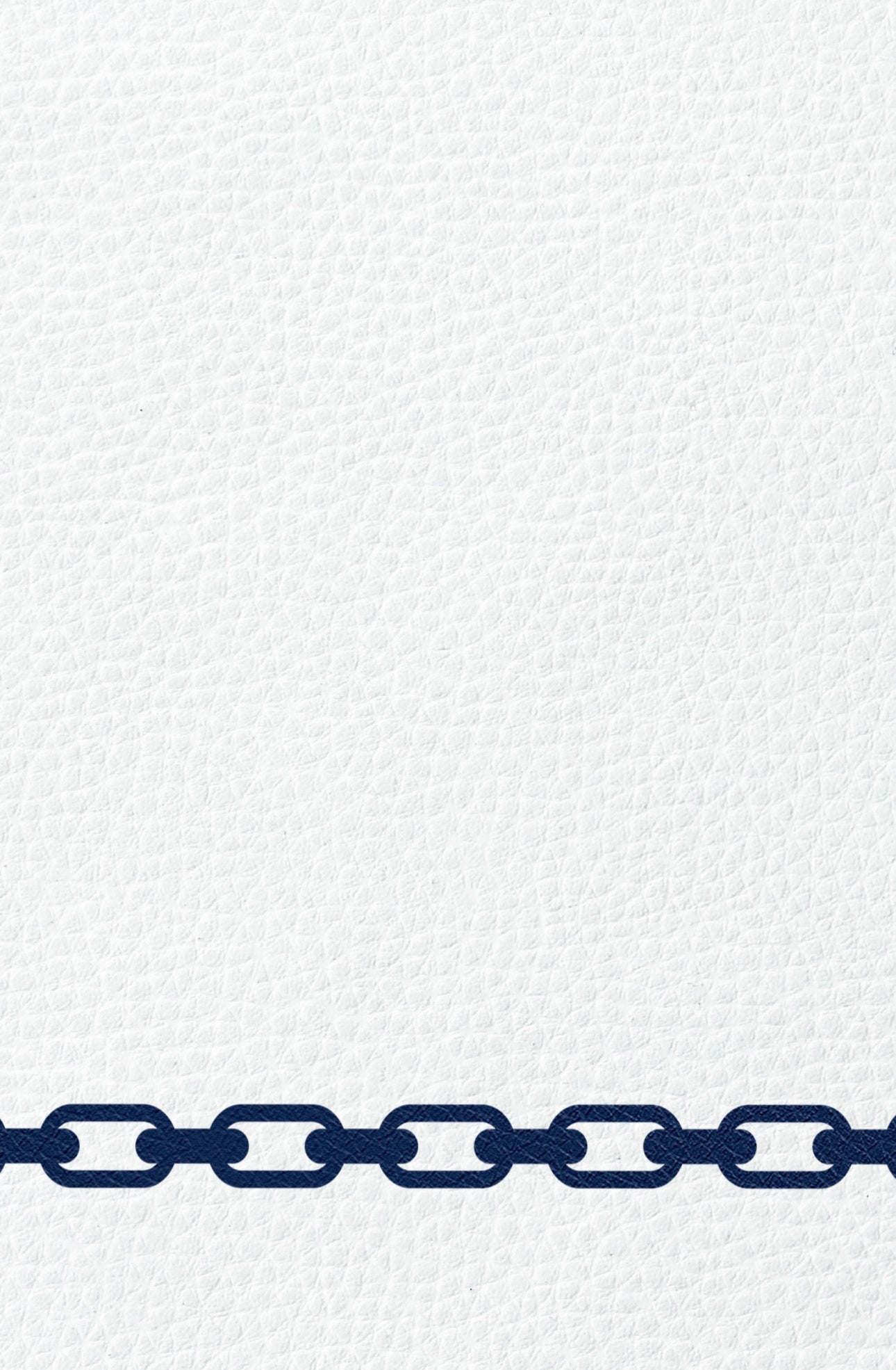 Chain Navy - Printed Guest Towel