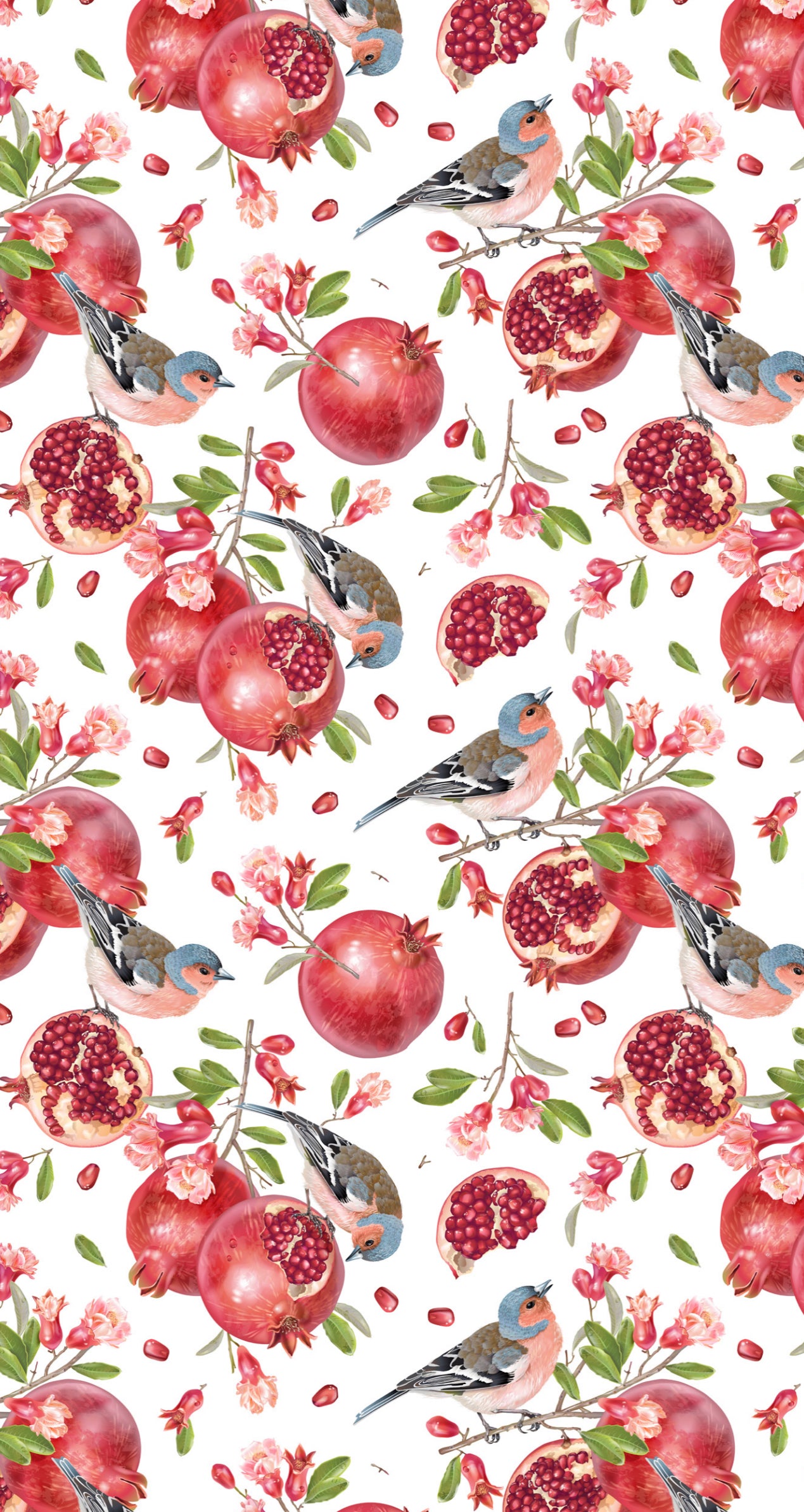 Bird Pom - Printed Guest Towel