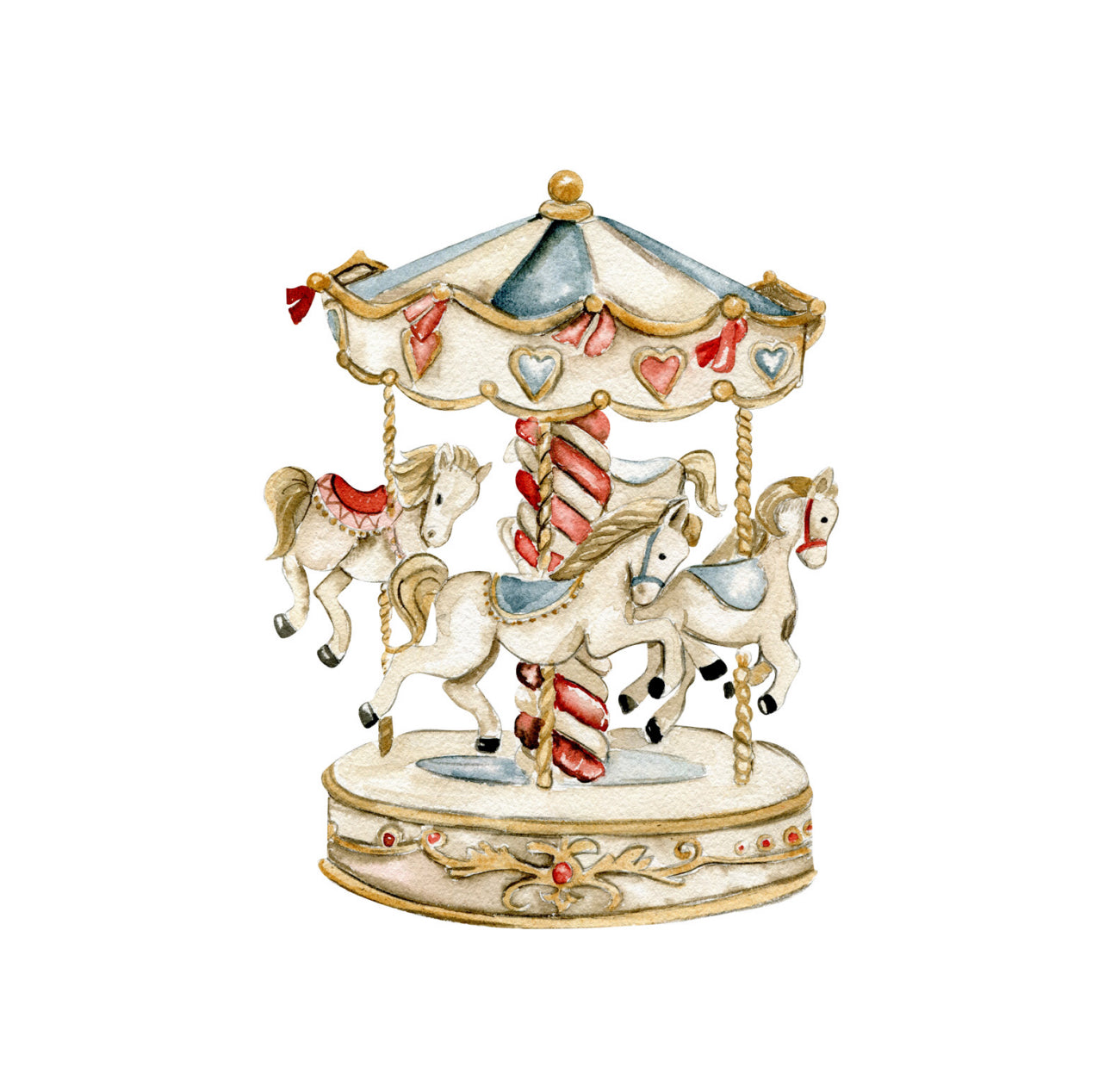 Carousel Cocktail Napkin