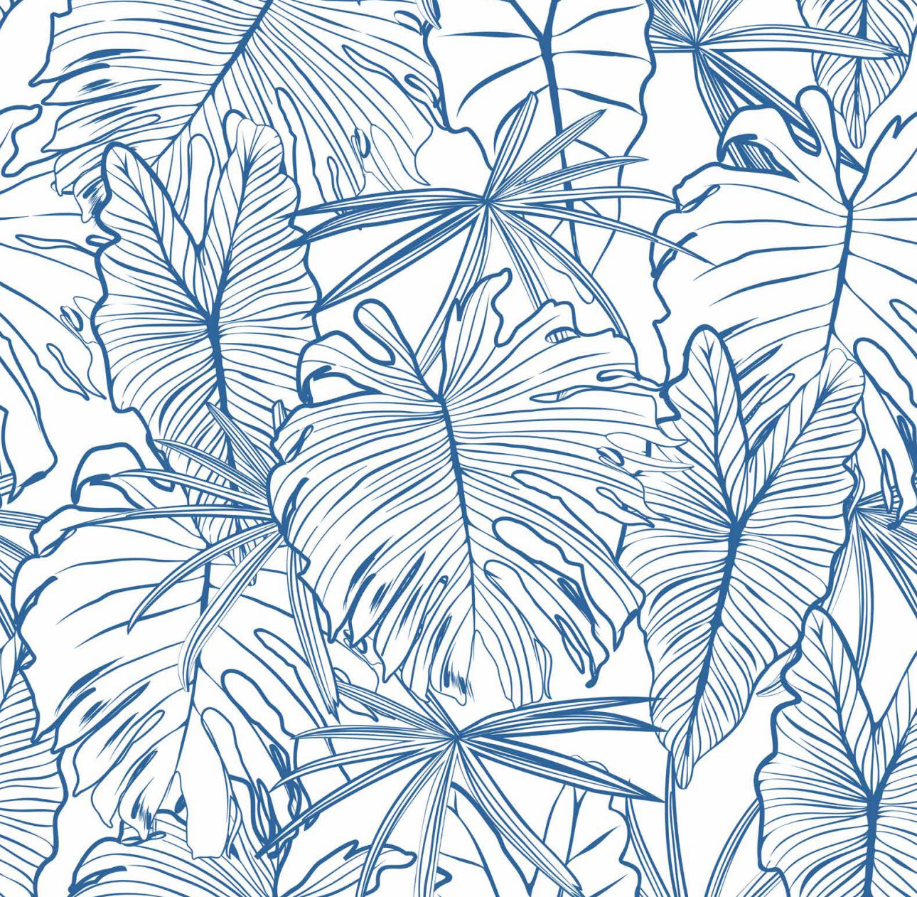 Navy Tropical Cocktail Napkin