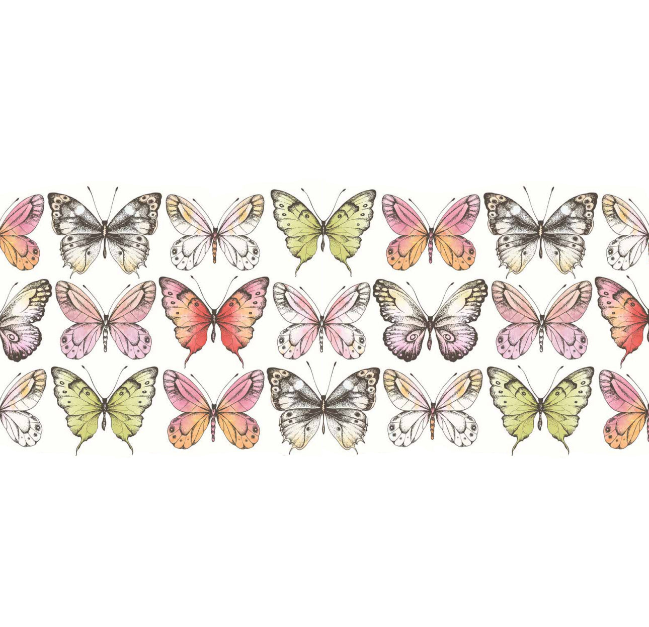 Band of Butterflies Cocktail Napkin