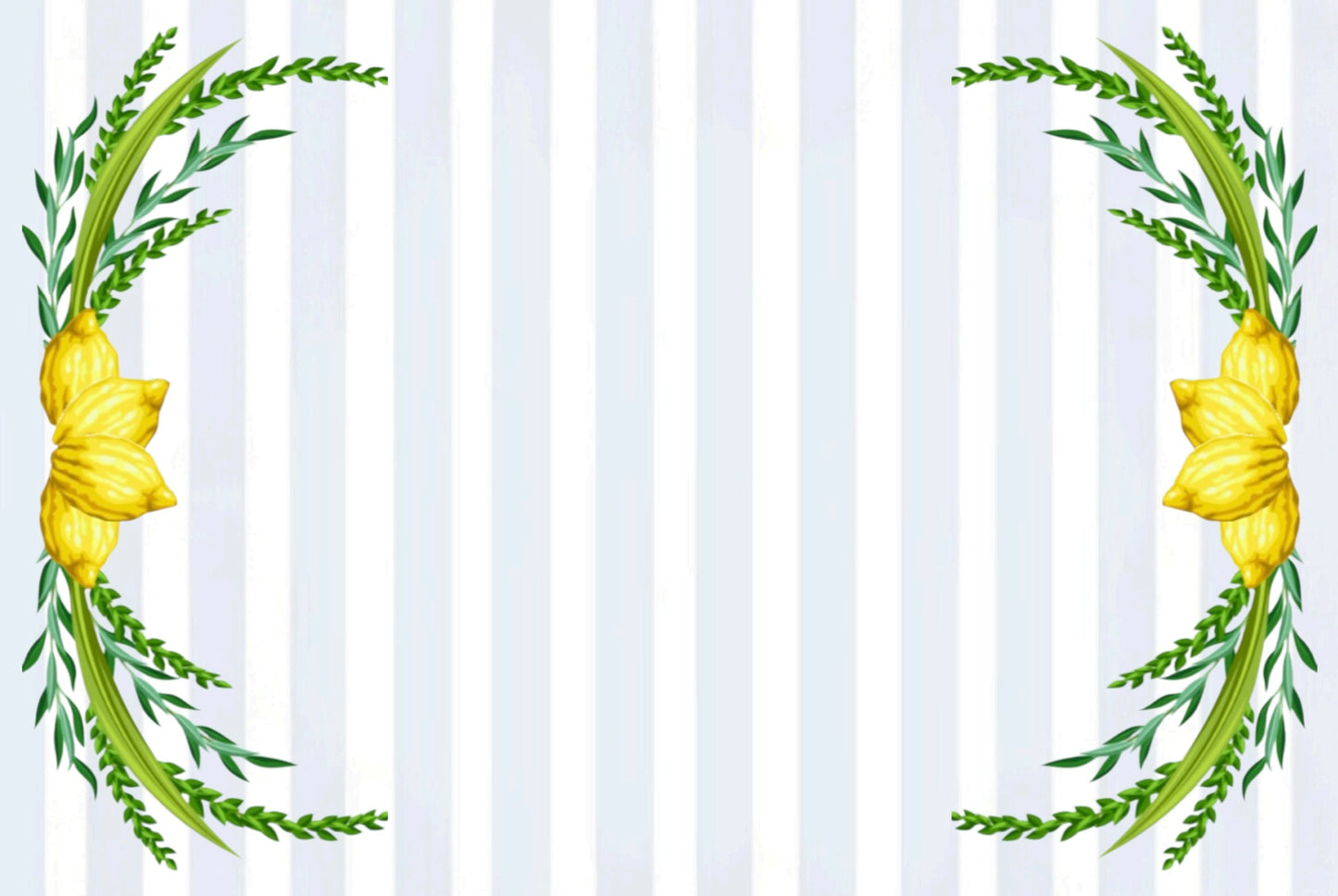 Stripe Lulav Wreath - Placemat