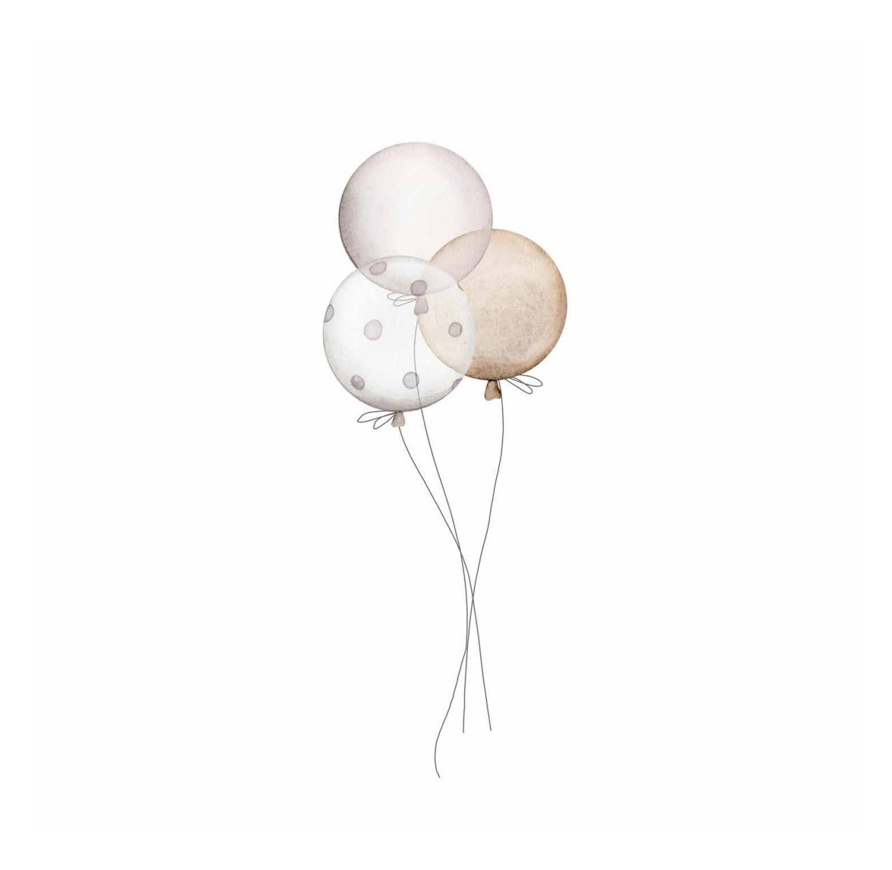 Elegant Balloon Cocktail Napkin