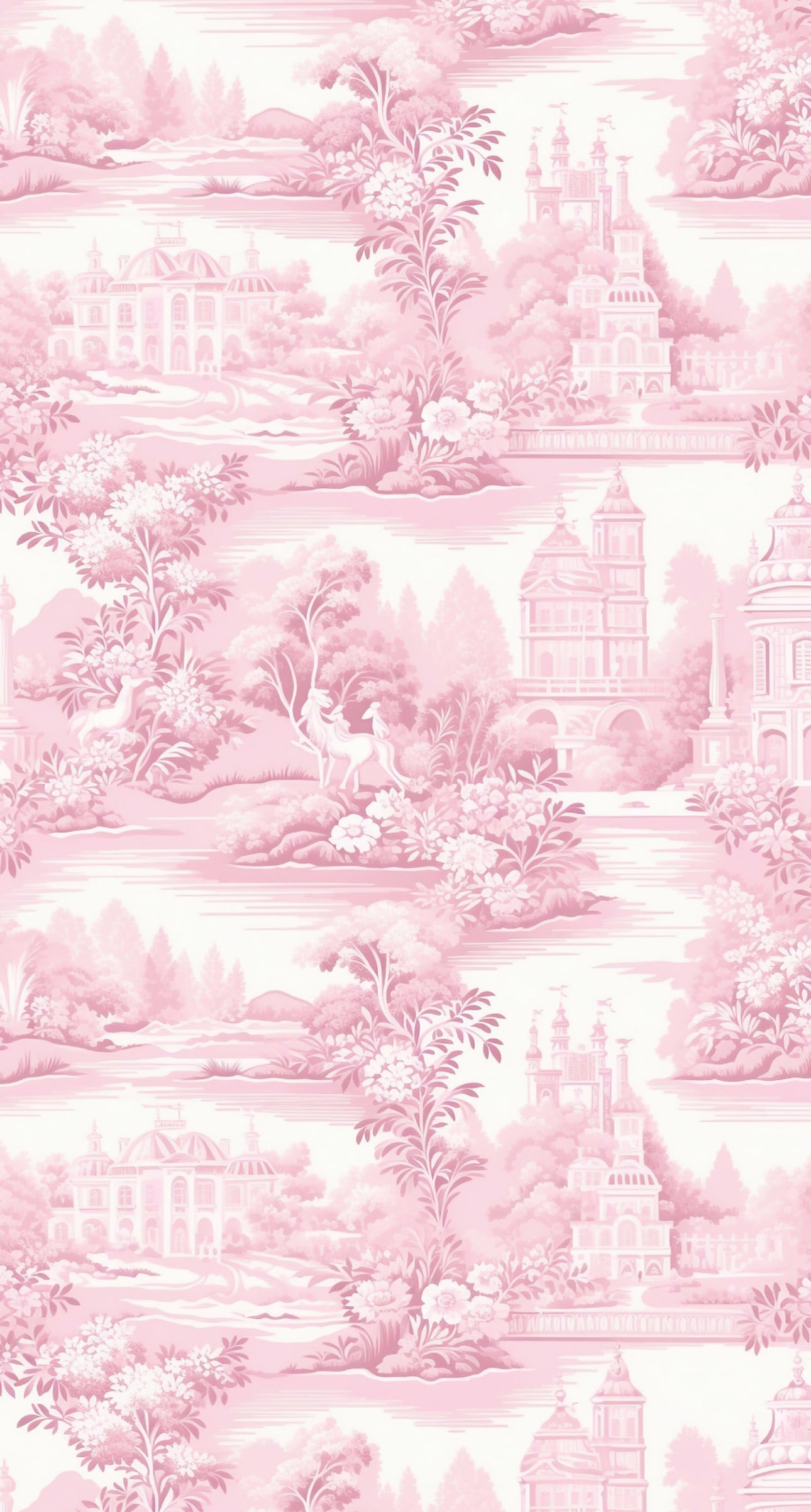 Pink Toile - Printed Guest Towel