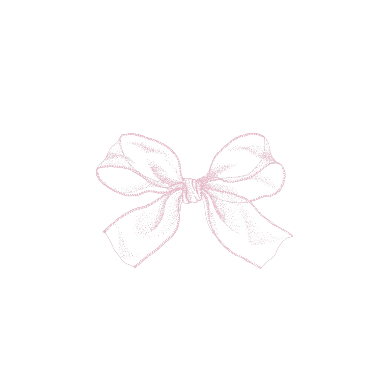 Mesh Bow Pink Cocktail Napkin