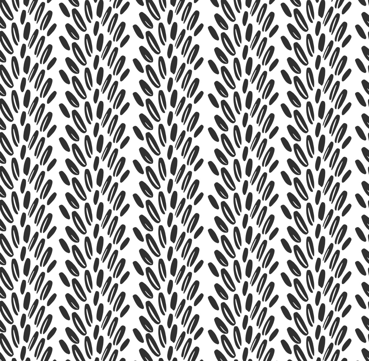 Black & White Scribble Cocktail Napkin