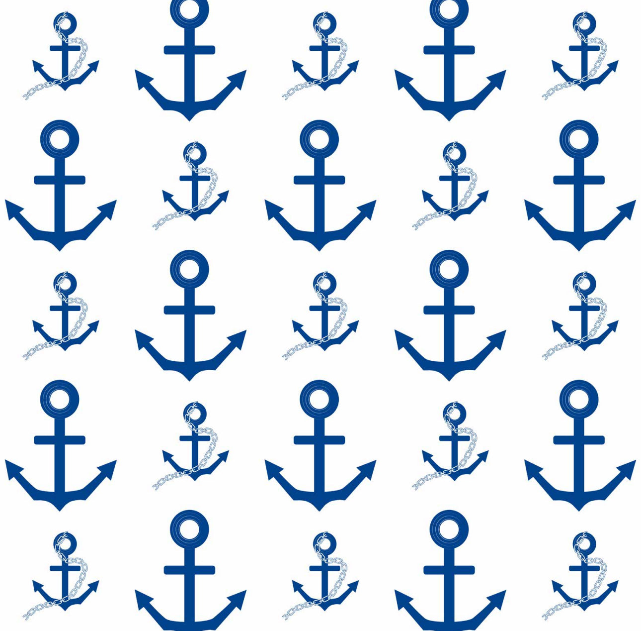 Navy Anchor Cocktail Napkin
