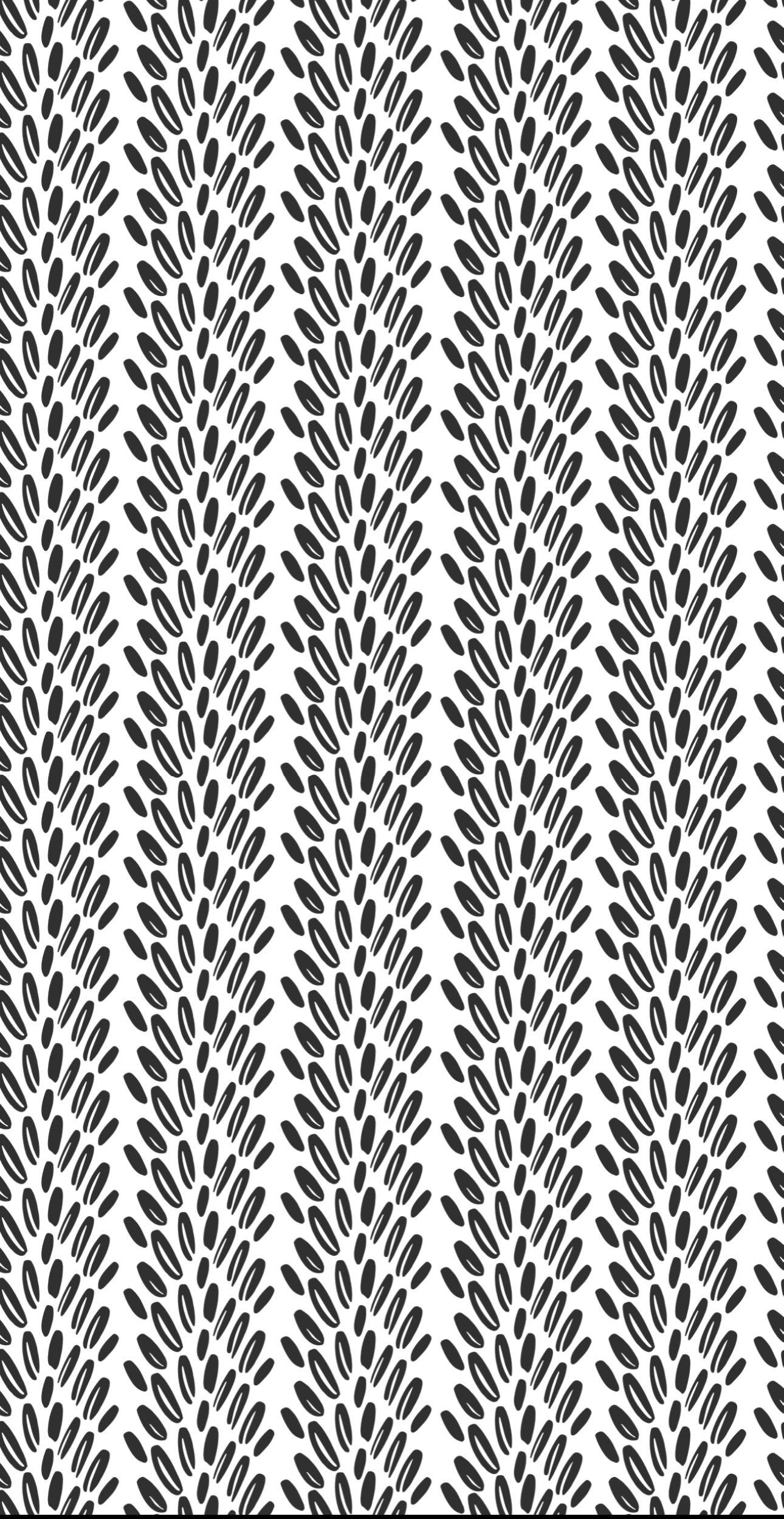 Black & White Scribble - Printed Guest Towel