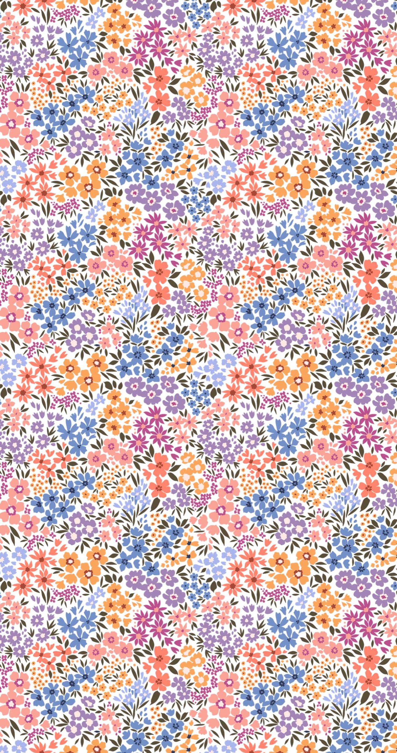 Vibrant Flowers - Printed Guest Towel