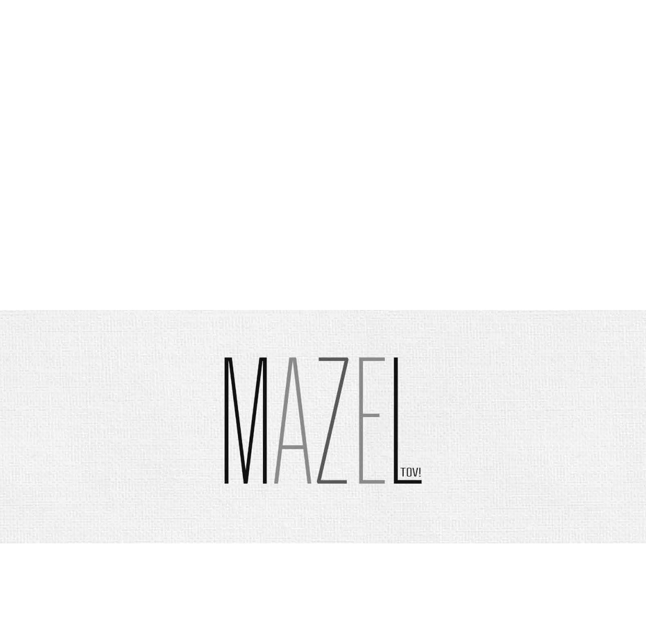 Mazal Tov Black Cocktail Napkin