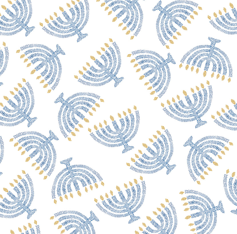 8 Nights of Lights (Blue) - Charger - (SQUARE)