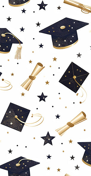 Graduation Stars - Printed Guest Towel