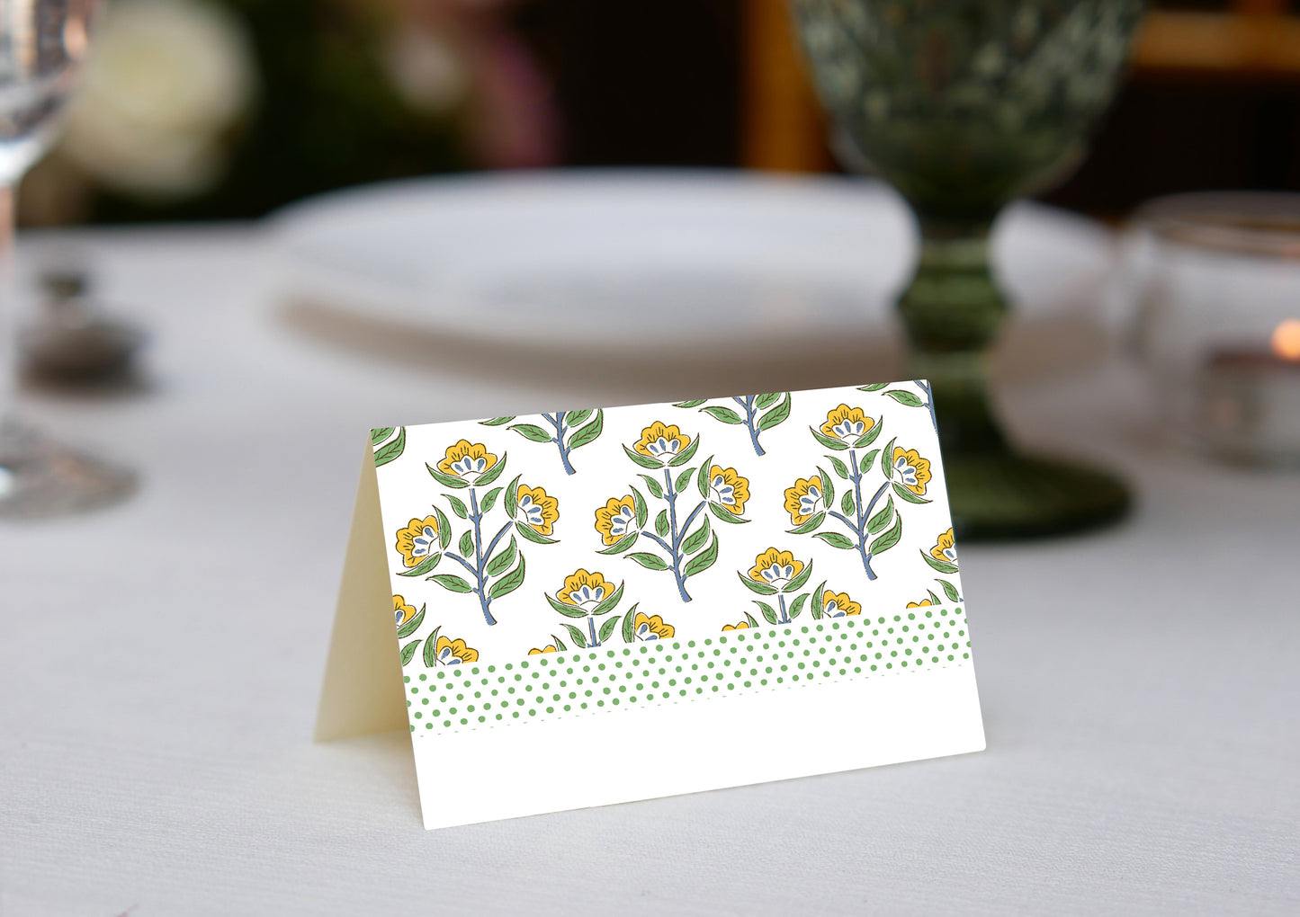Yellow Flower Place Cards