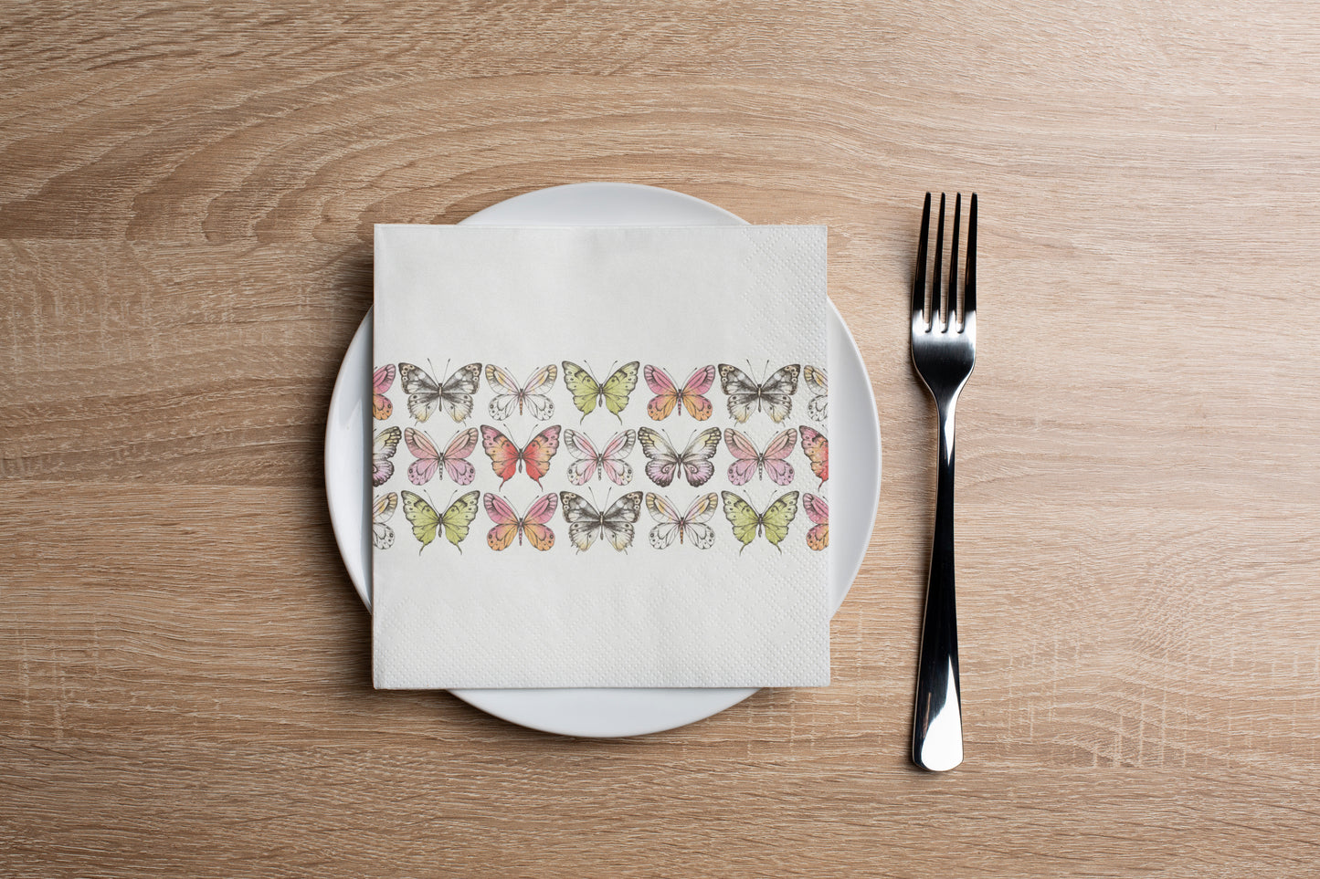 Band of Butterflies Cocktail Napkin