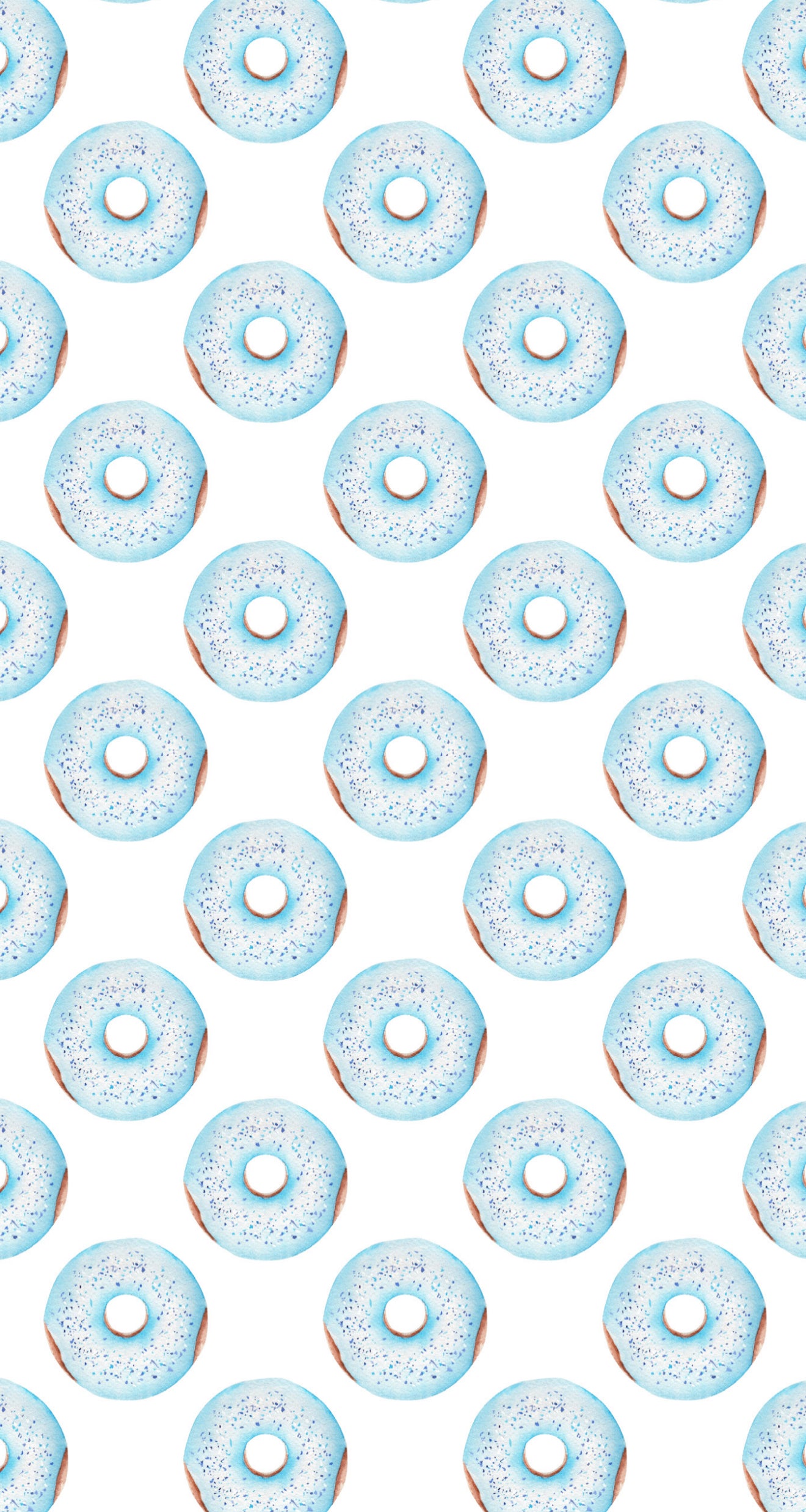 Blue Donuts - Printed Guest Towel