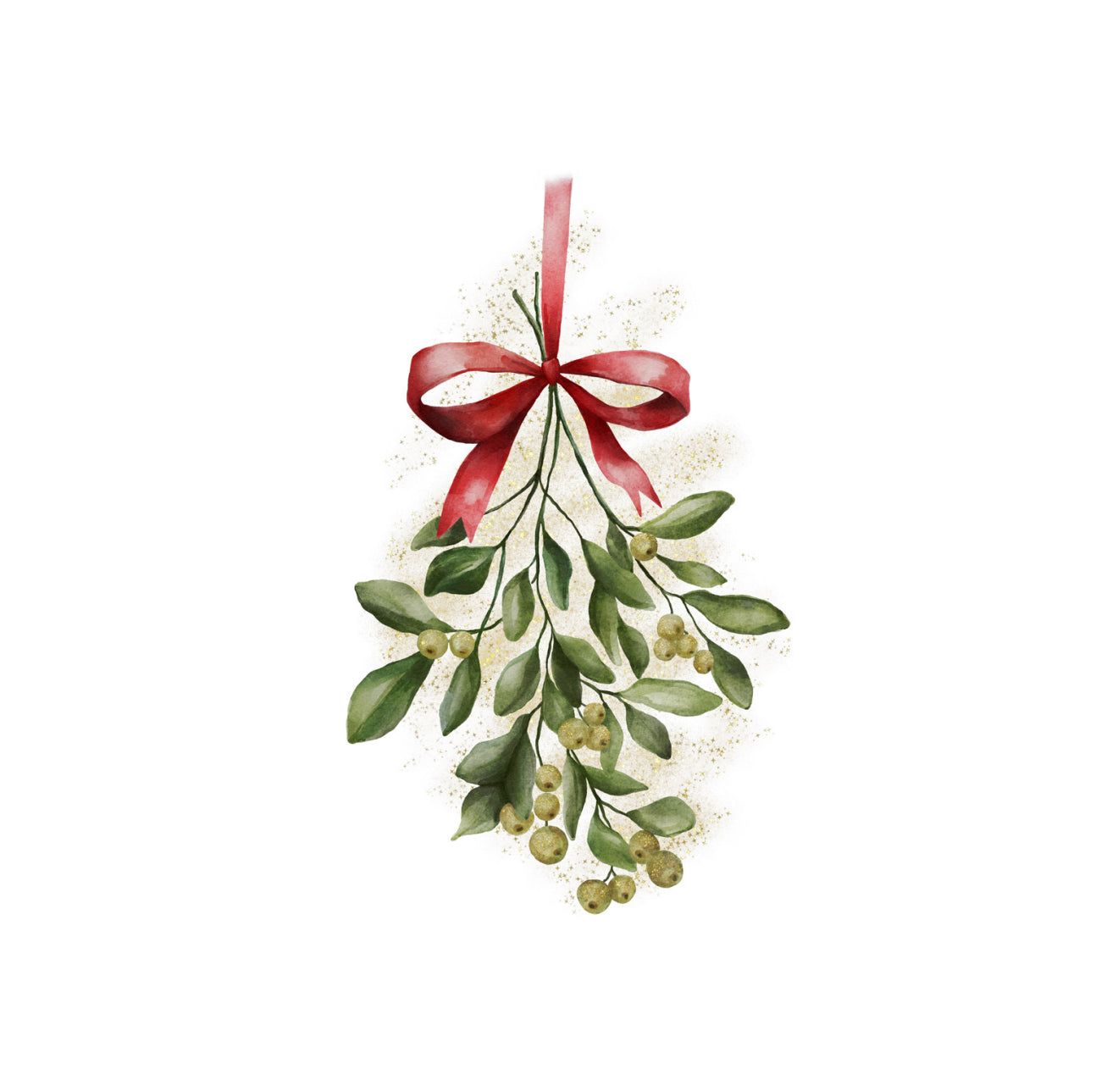 Mistletoe Cocktail Napkin