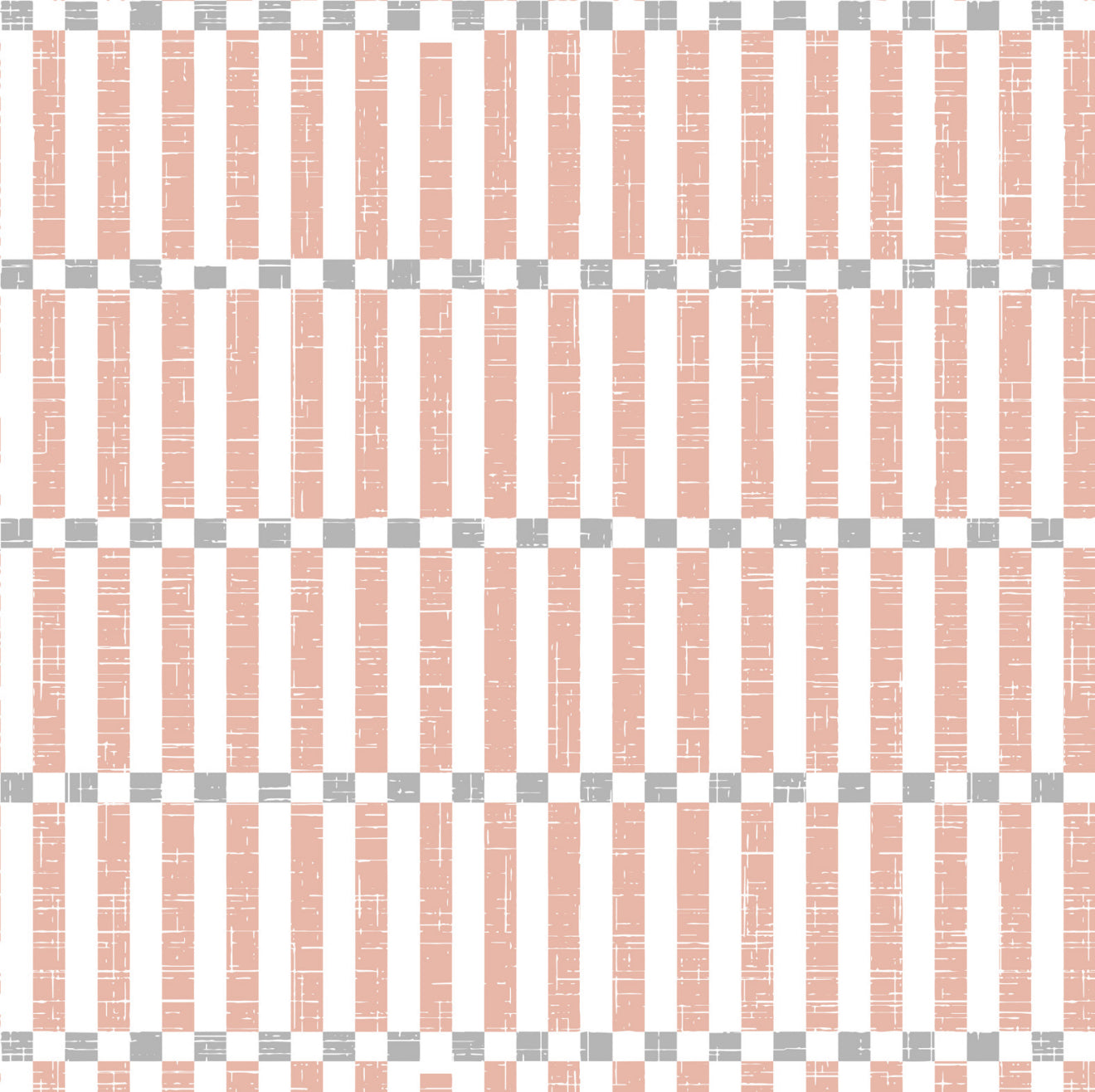 Neutral Checker Stripes Cocktail Napkin