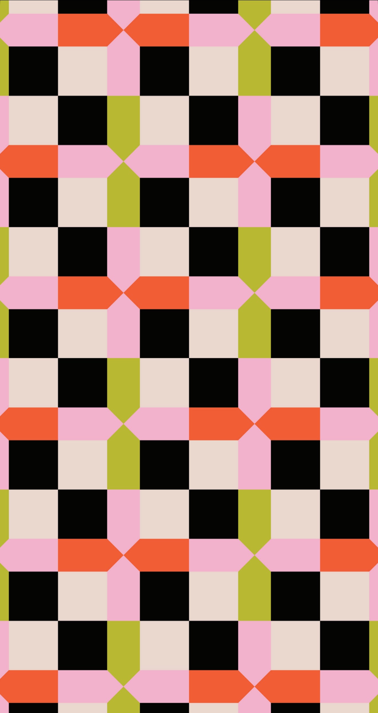 Retro Check - Printed Guest Towel