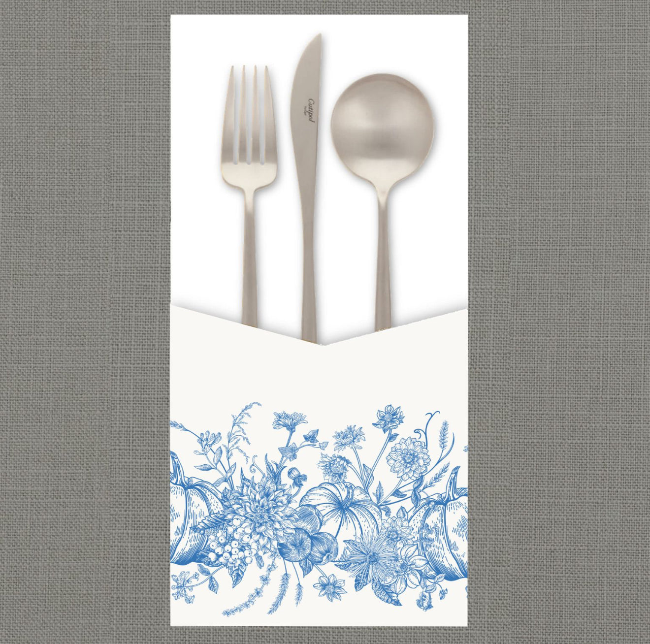 Blue Fall Foliage Cutlery Pouch