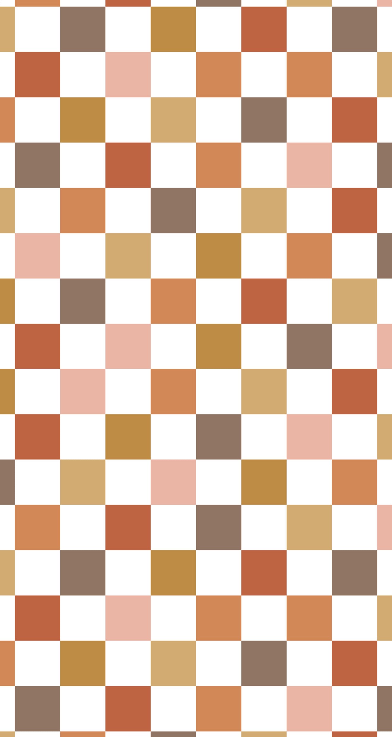 Fall Checkerboard - Printed Guest Towel