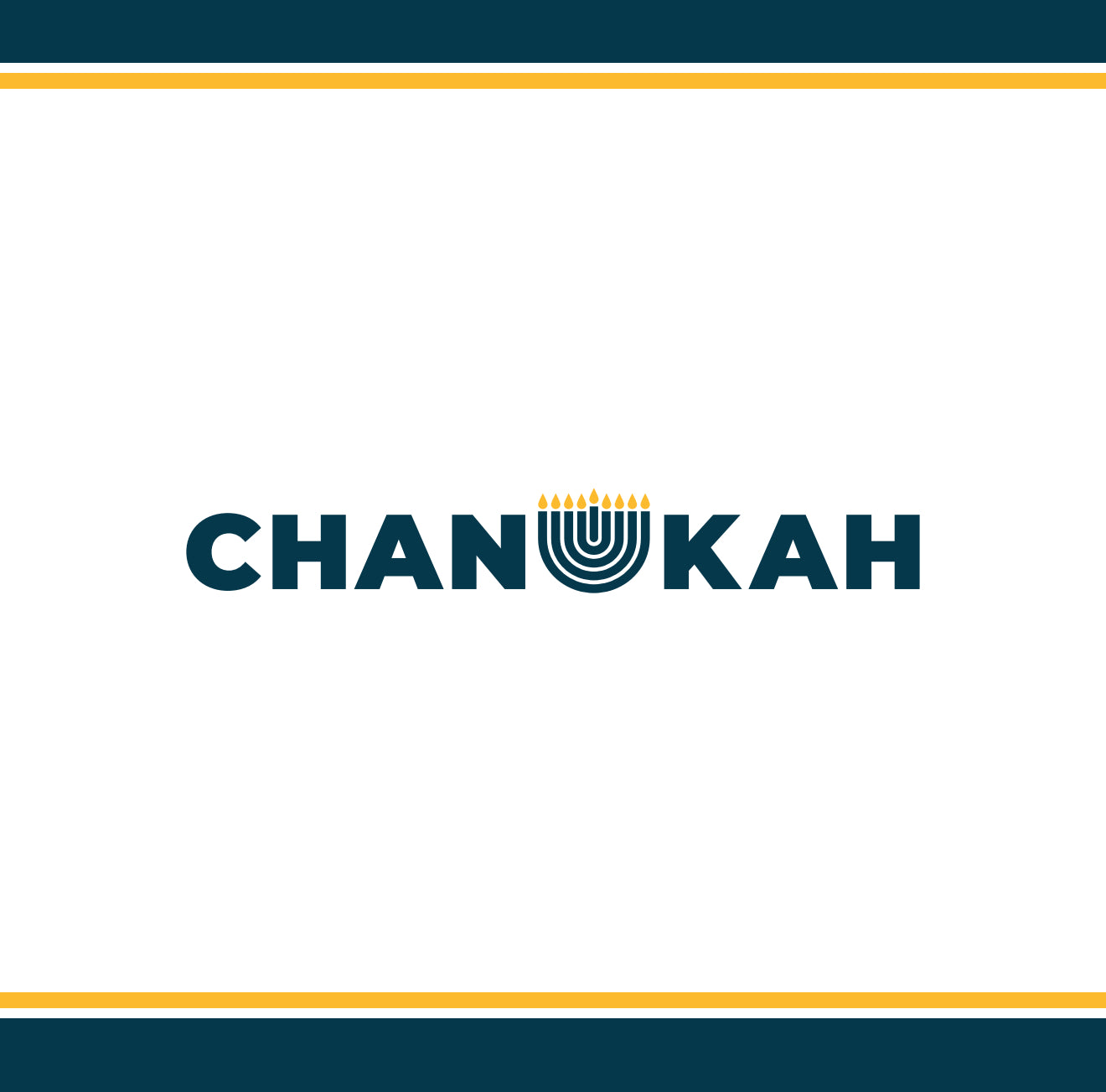 Bold Chanukah Cocktail Napkin