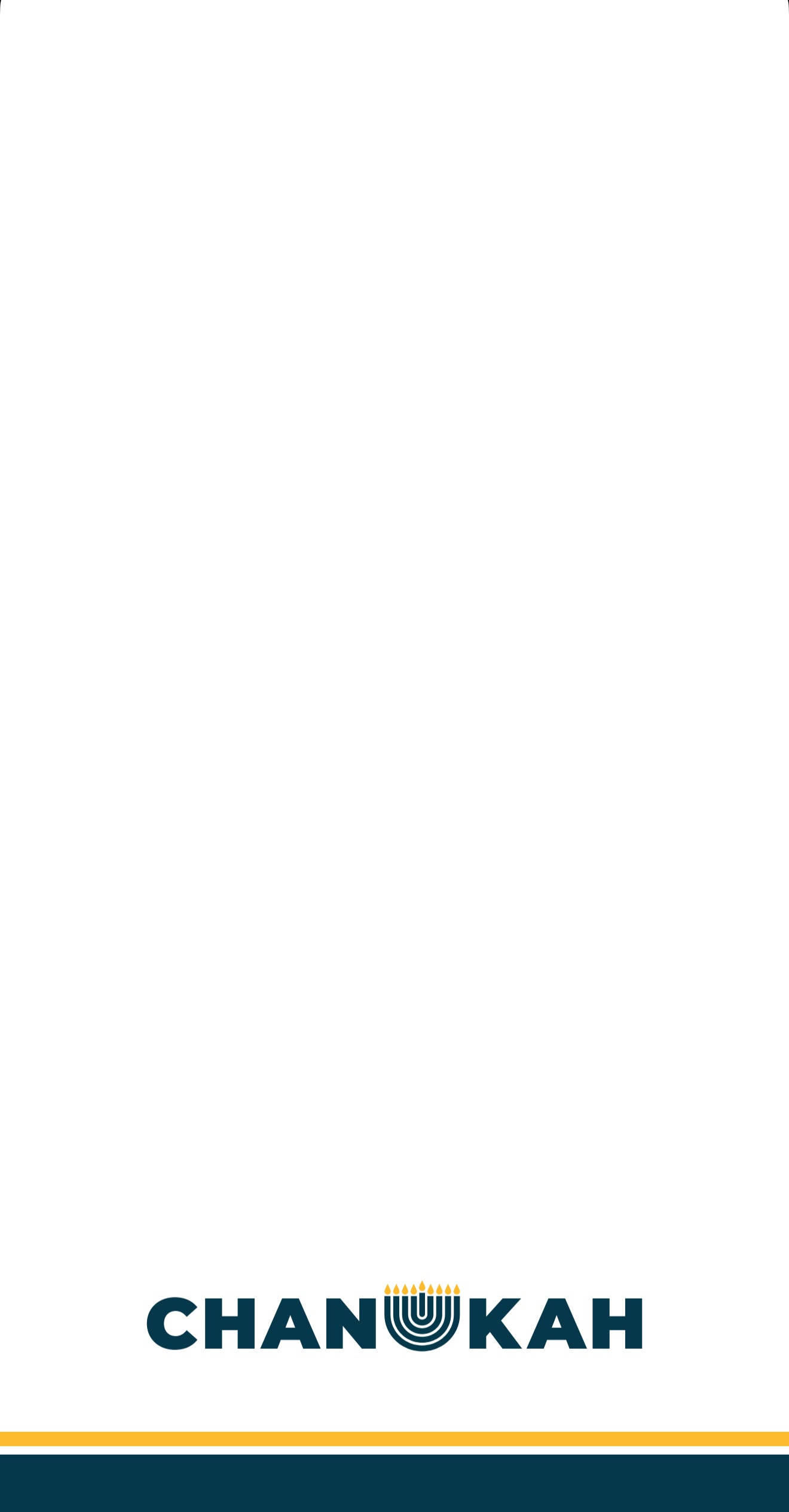 Bold Chanukah - Printed Guest Towel