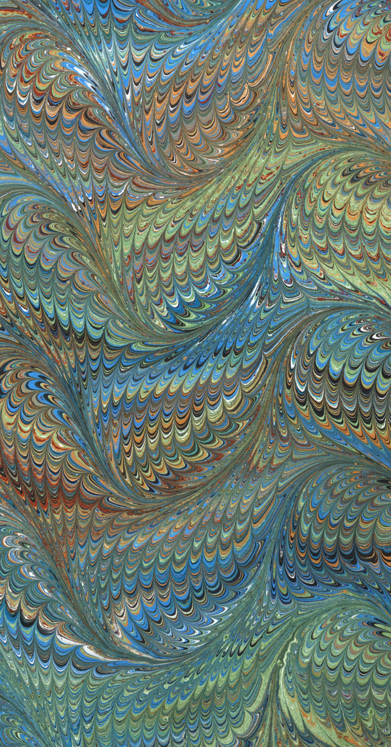 Marble Wallpaper - Water - Printed Guest Towel