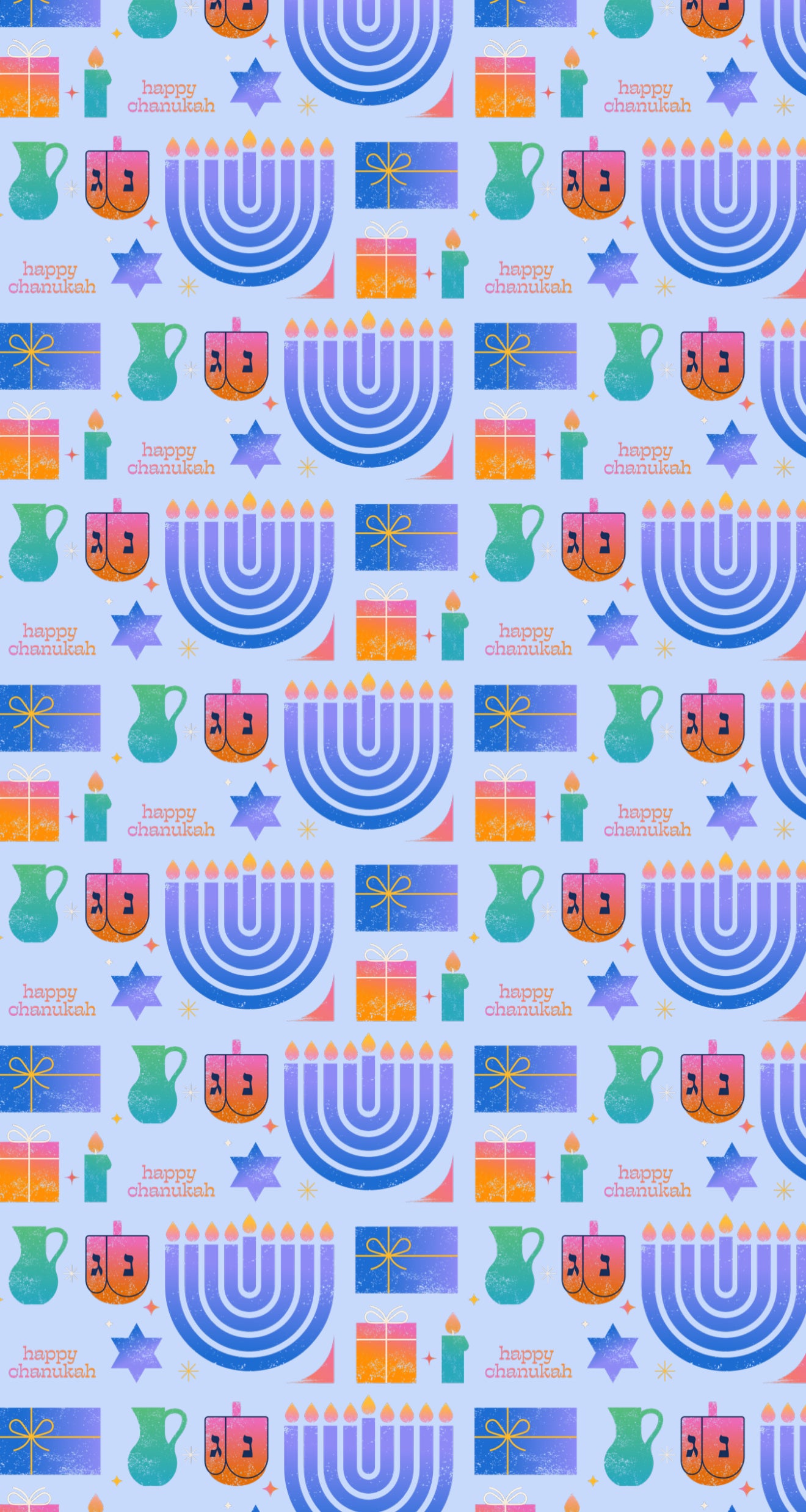 Festive Chanukah - Printed Guest Towel