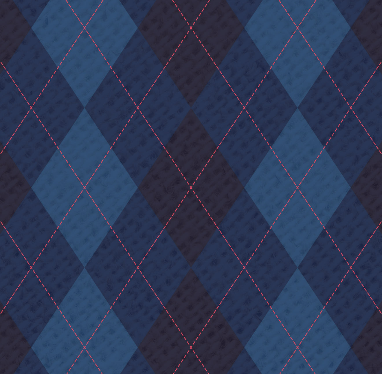 Argyle Cocktail Napkin