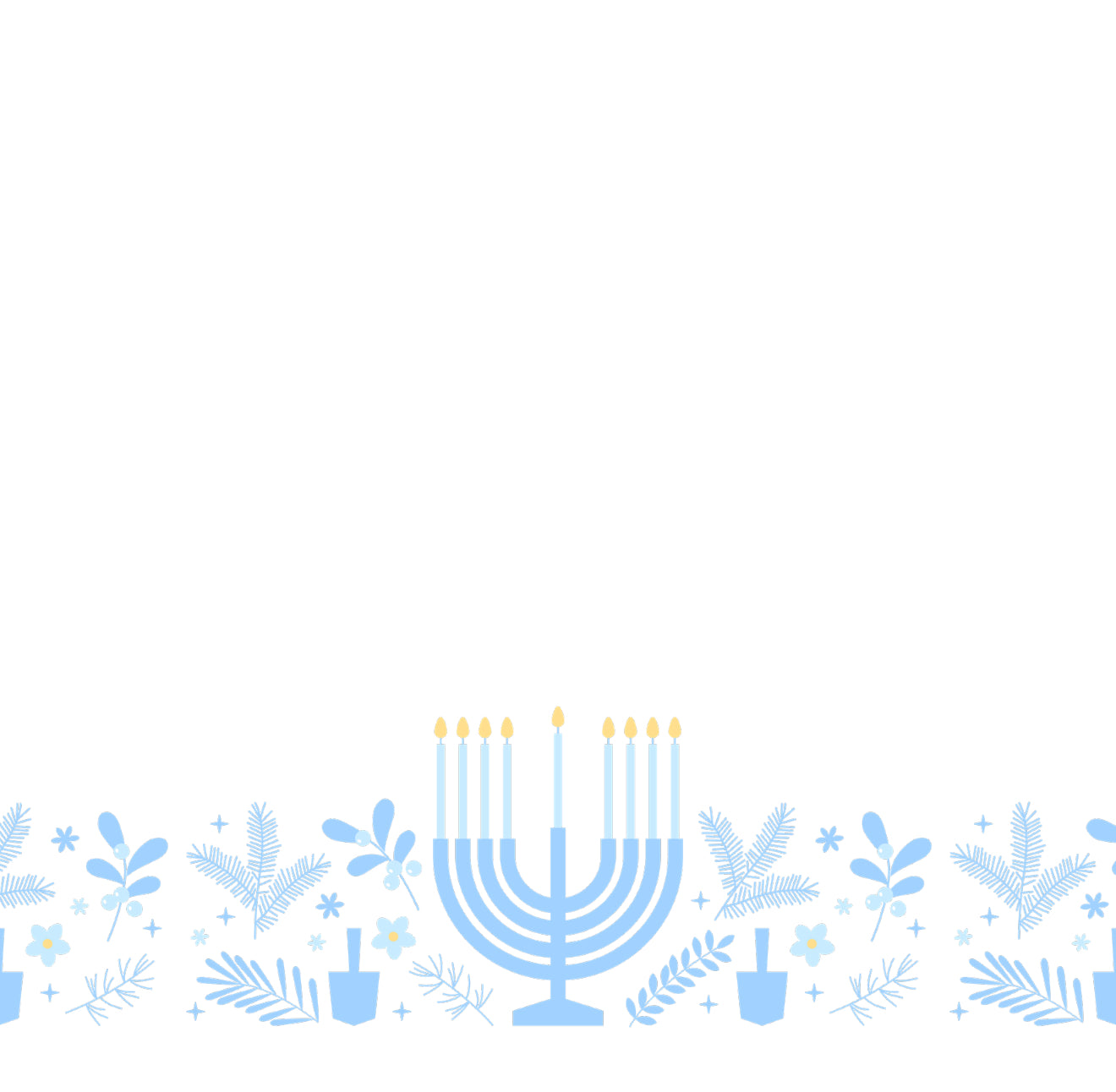 Soft Menorah Cocktail Napkin