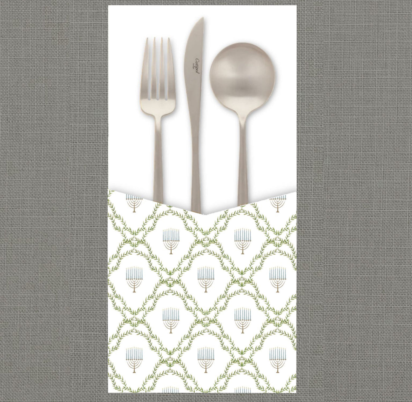 Menorah Lattice Cutlery Pouch
