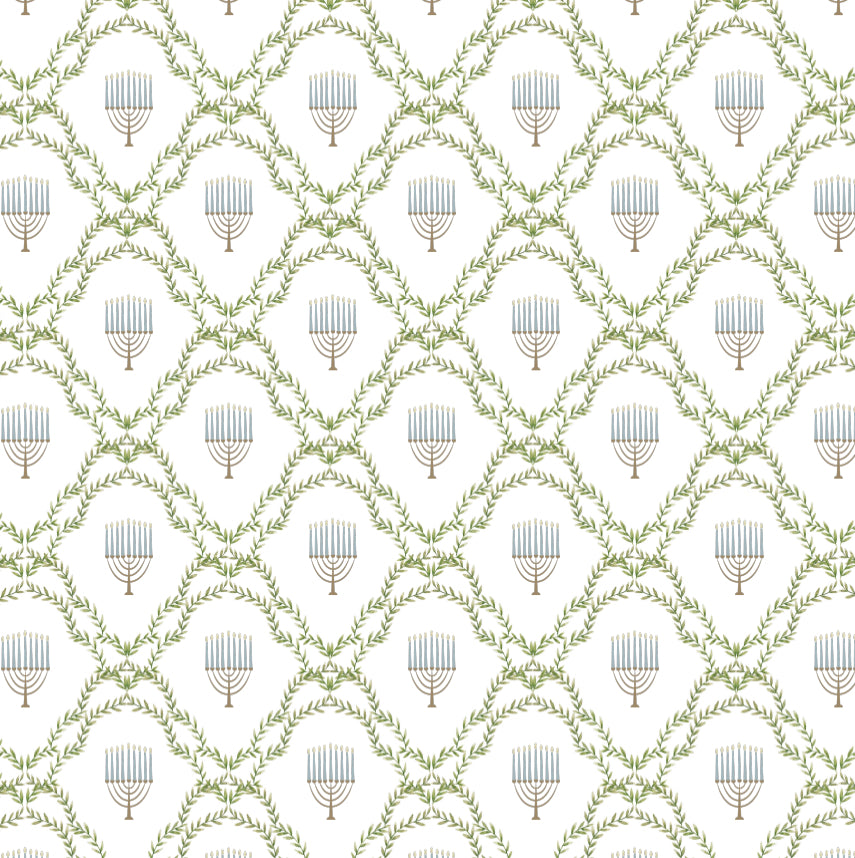 Menorah Lattice - Charger - (SQUARE)