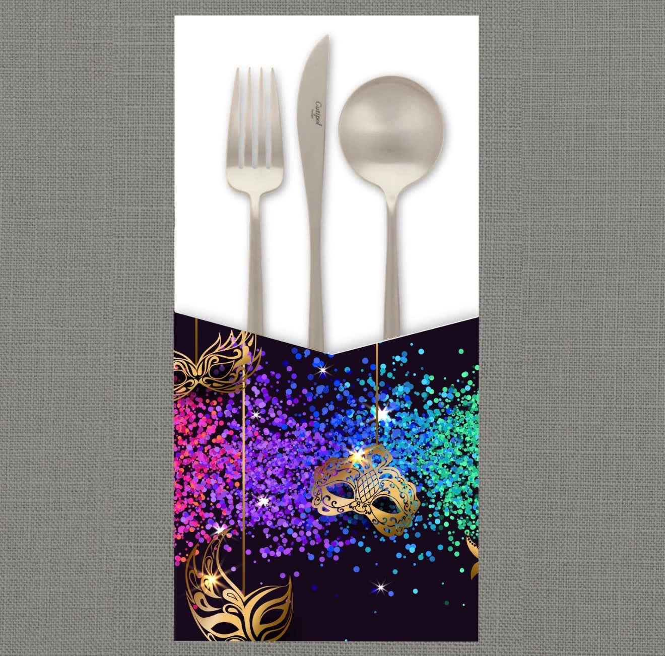 Confetti Masquerade Cutlery Pouch