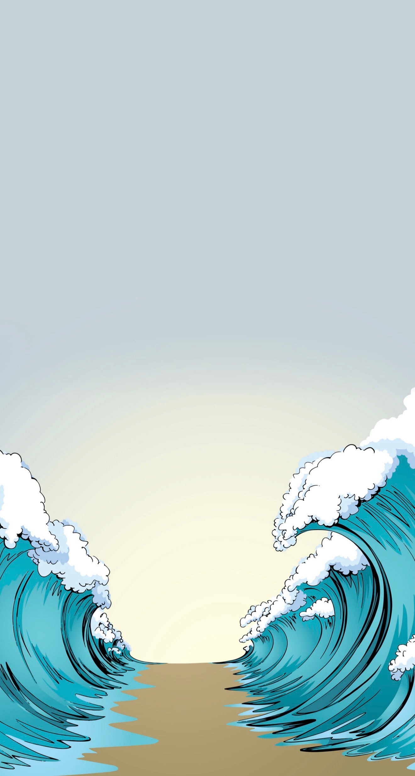 Sea Splitting - Printed Guest Towel