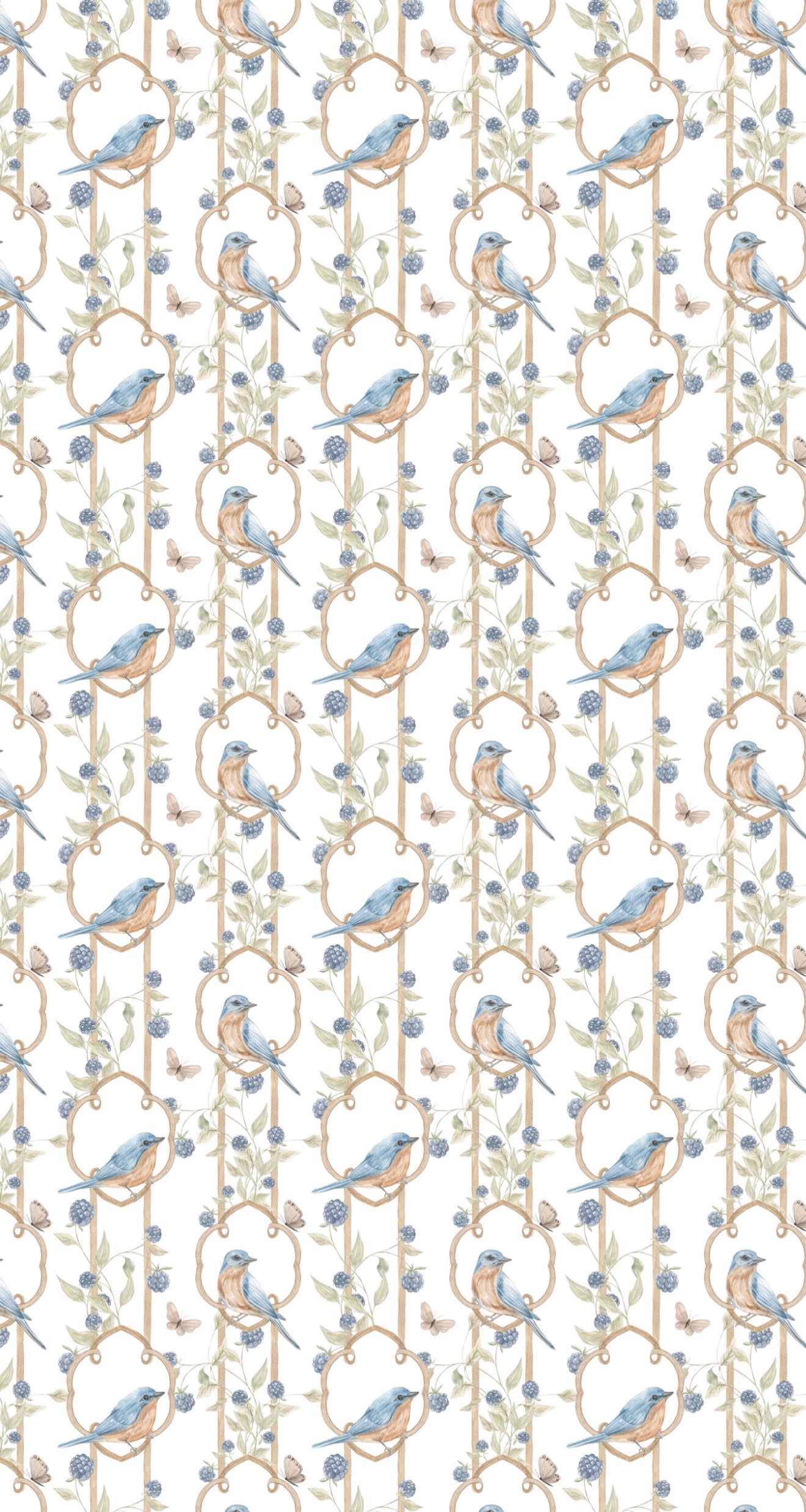 Trellis Thrush - Printed Guest Towel