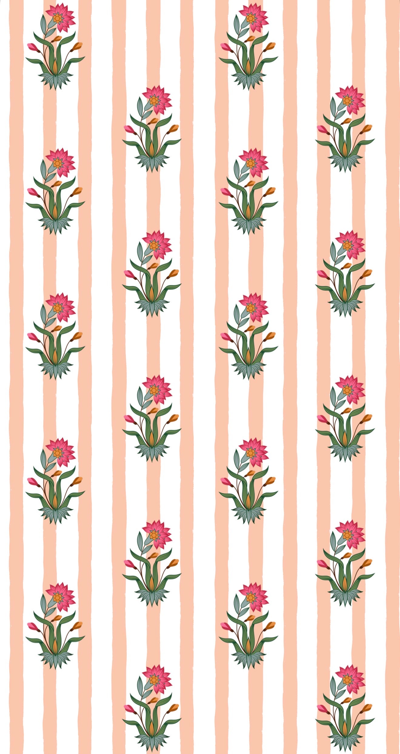 Floral Stamp - Printed Guest Towel