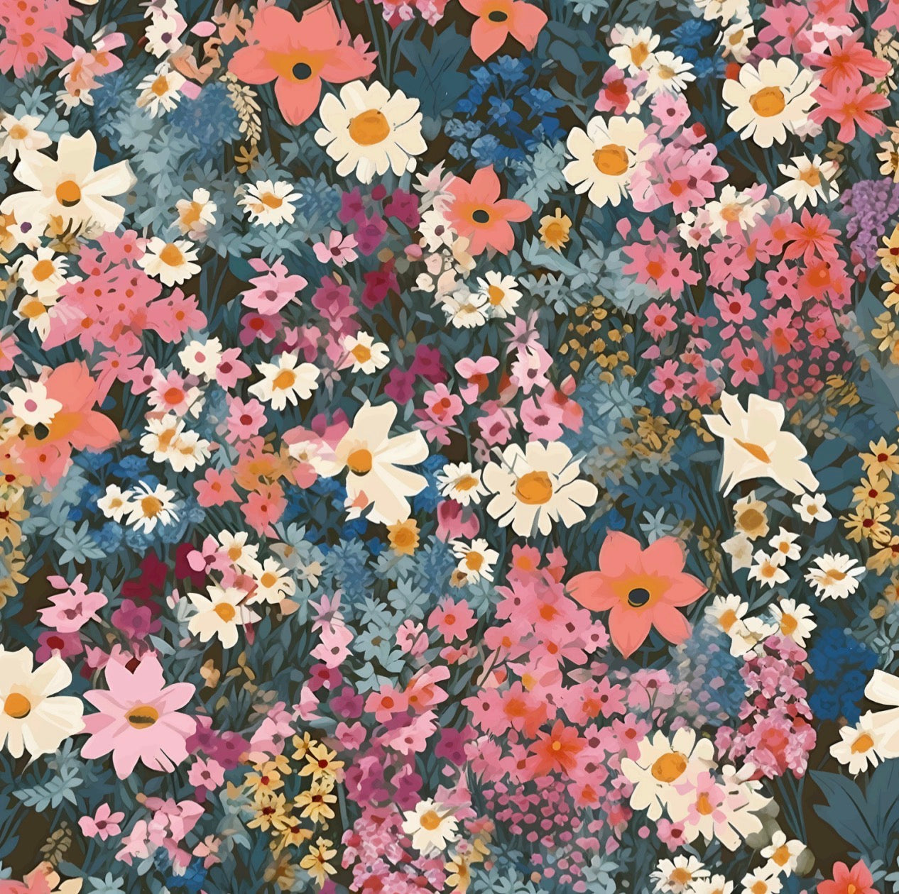 Spring Wildflowers - Charger - (SQUARE)