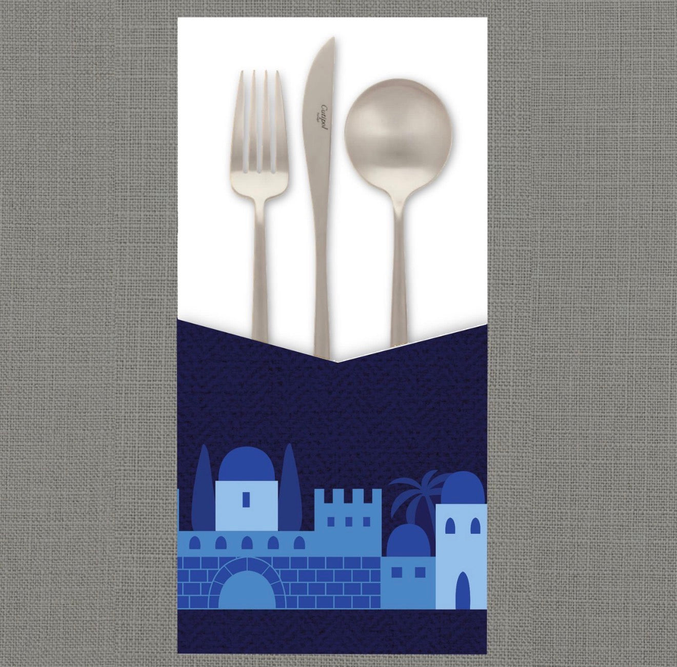 Jerusalem Blue Cutlery Pouch