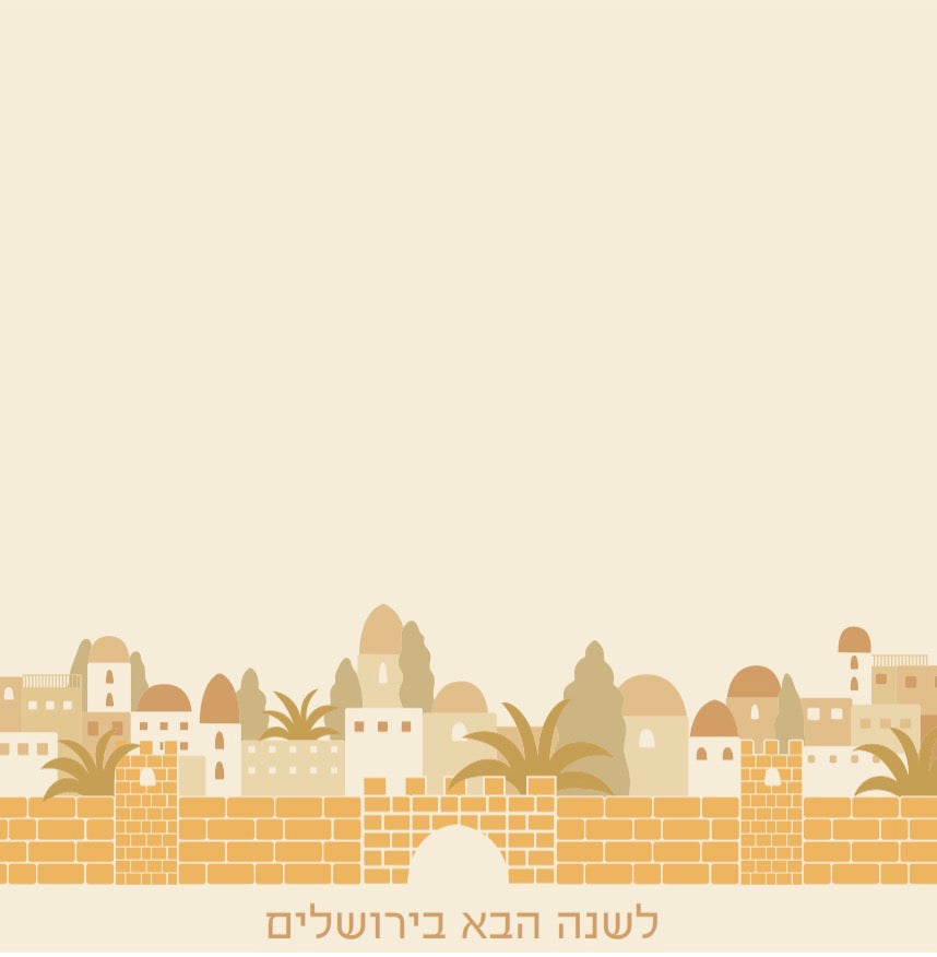 Jerusalem Light Cocktail Napkin