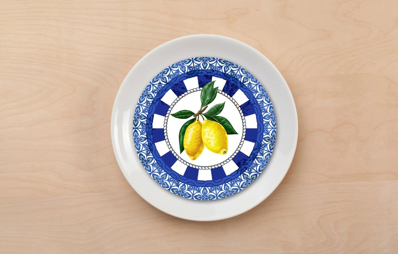 Venetian Lemons Plate Accent
