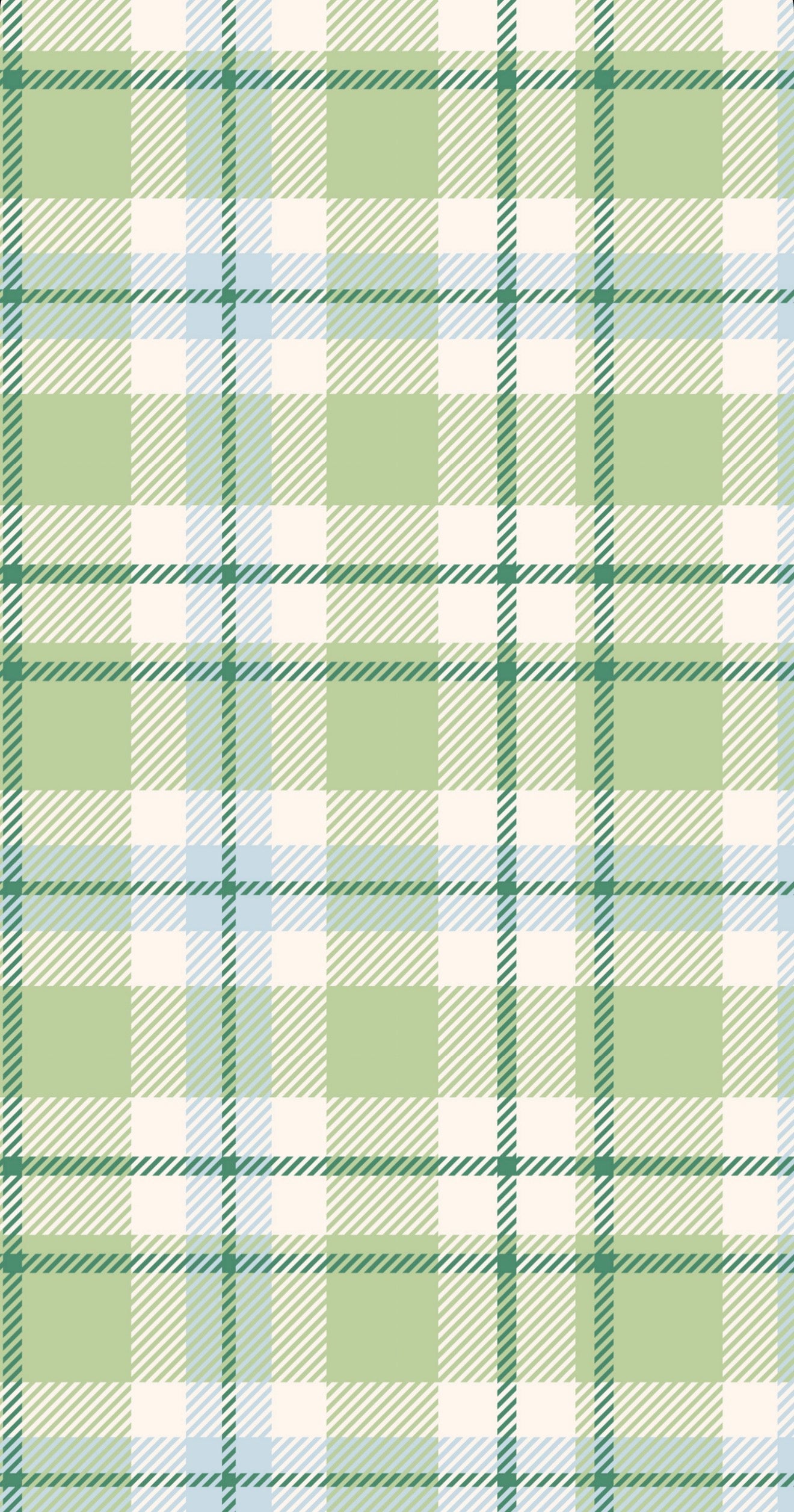 Green Plaid - Printed Guest Towel