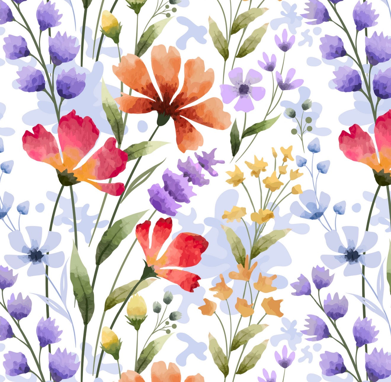 Vibrant Garden Cocktail Napkin