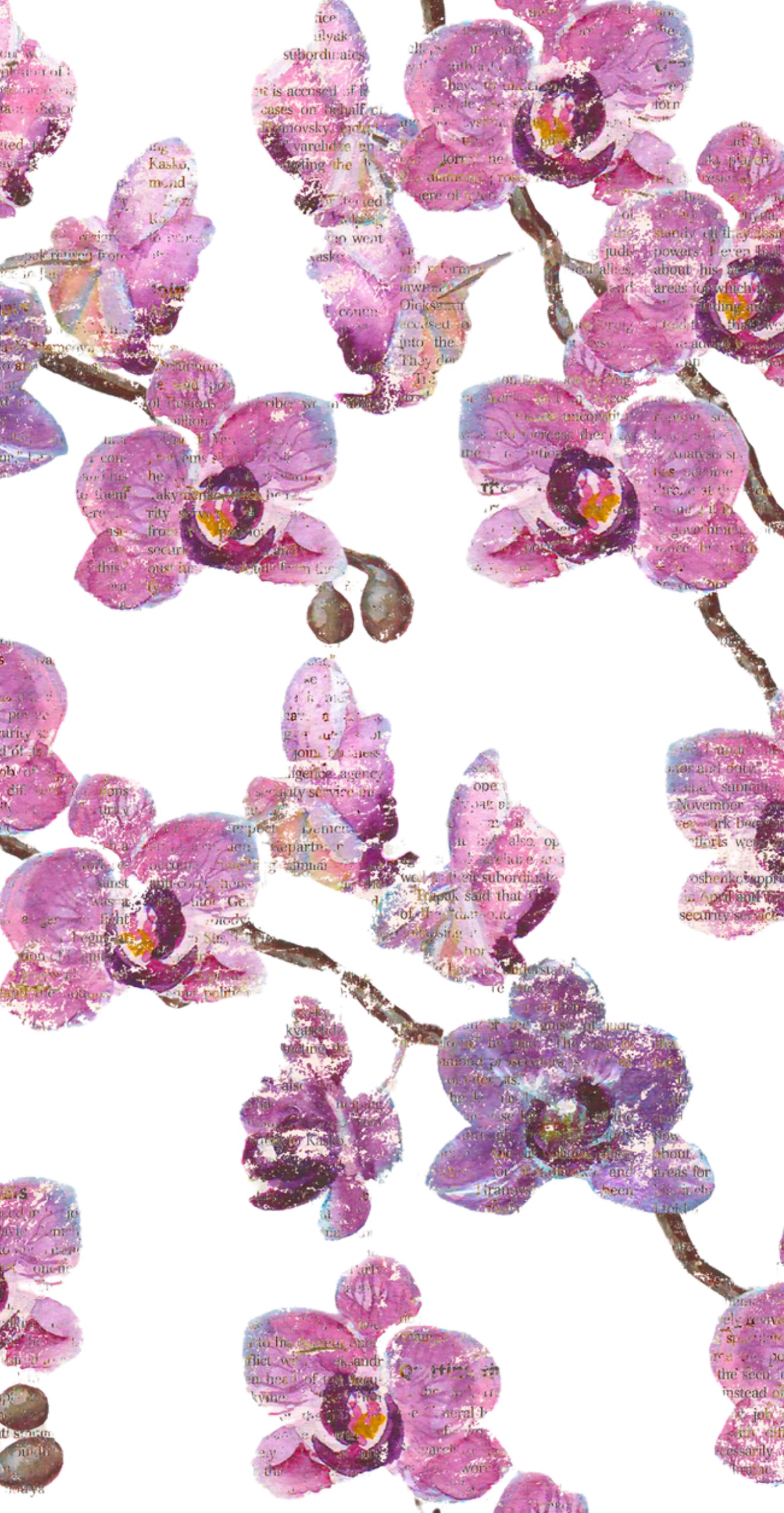 Rustic Orchid - Printed Guest Towel