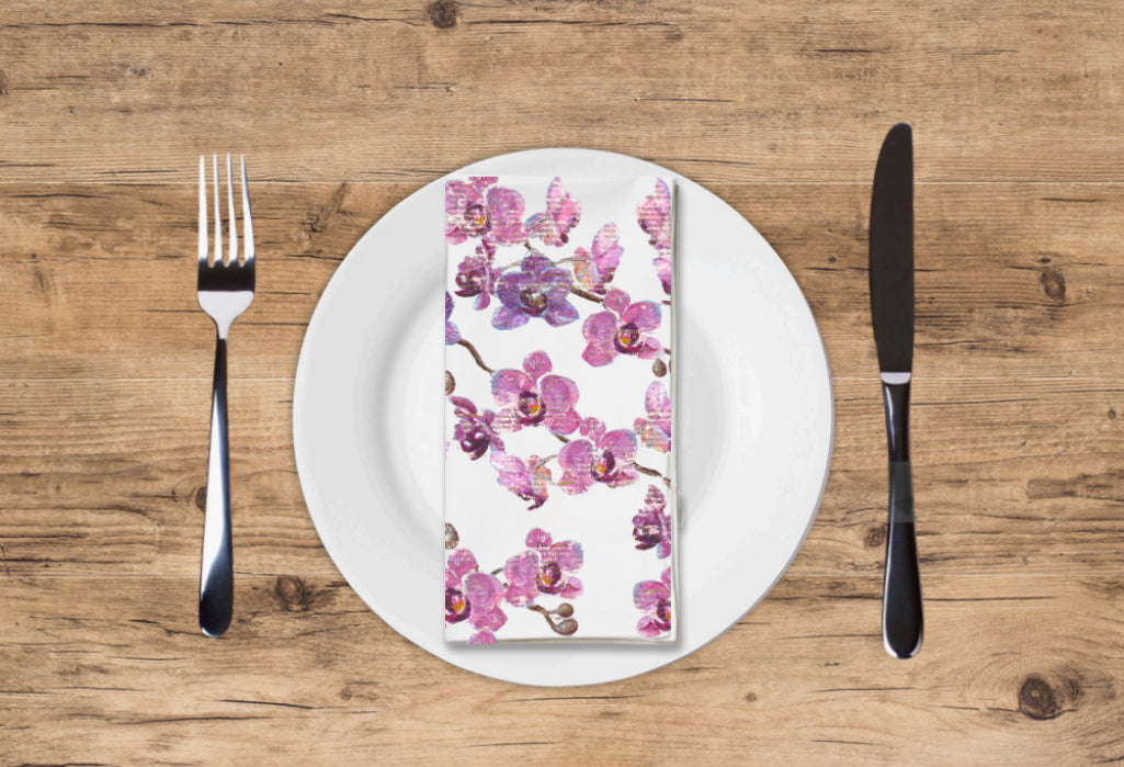 Rustic Orchid - Printed Guest Towel